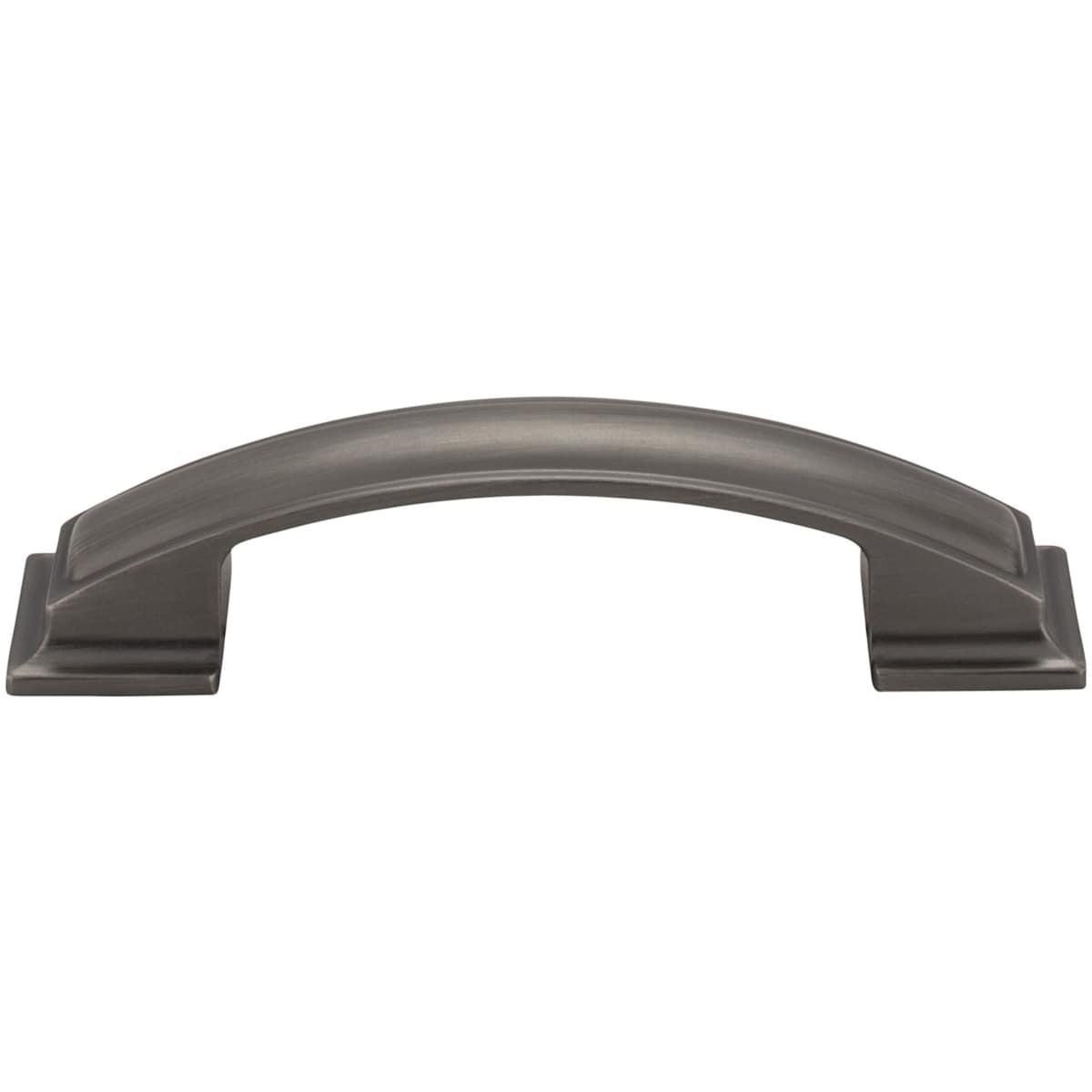 Jeffrey Alexander - 435-96BNBDL - Annadale 3-3/4" Wide Arch Bow Cabinet Handle / Drawer Pull in Brushed Pewter
