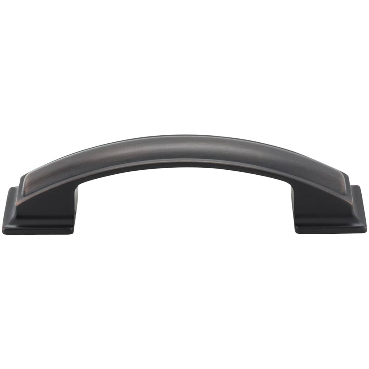 Jeffrey Alexander - 435-96BNBDL - Annadale 3-3/4" Wide Arch Bow Cabinet Handle / Drawer Pull in Brushed Pewter