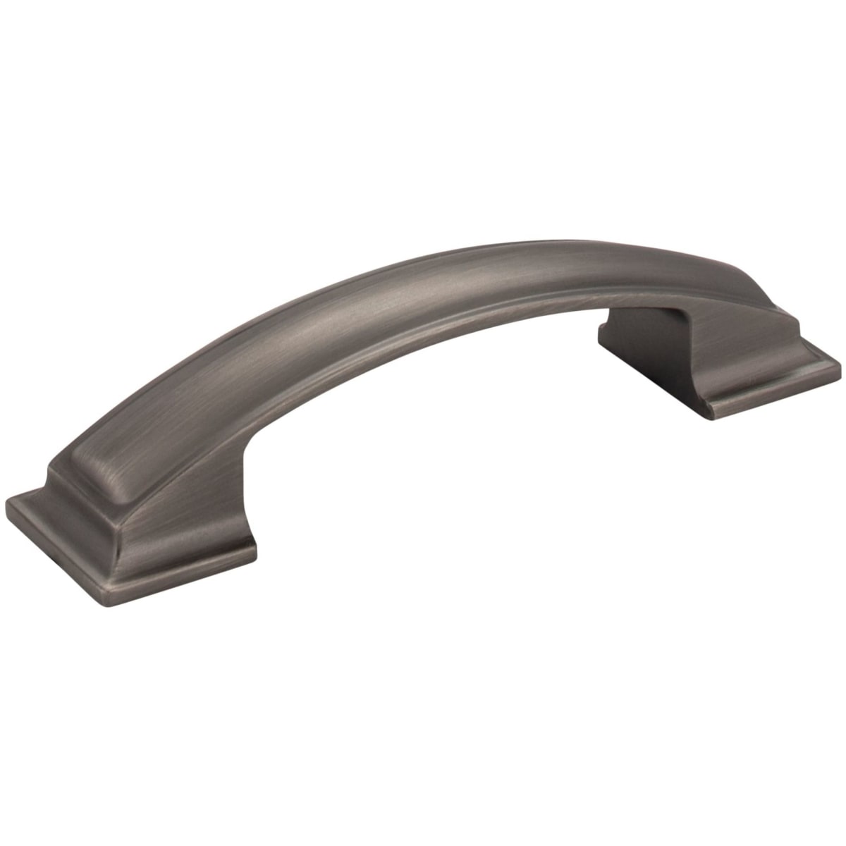 Jeffrey Alexander - 435-96BNBDL - Annadale 3-3/4" Wide Arch Bow Cabinet Handle / Drawer Pull in Brushed Pewter