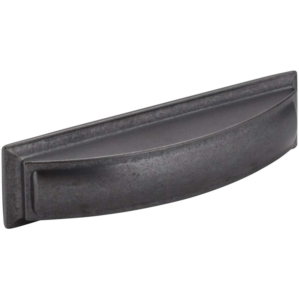 Jeffrey Alexander - 436-96BNBDL - Annadale 3-3/4" Center to Center Bold Pillow Top Square Cabinet Cup Handle / Drawer Cup Pull in Brushed Pewter