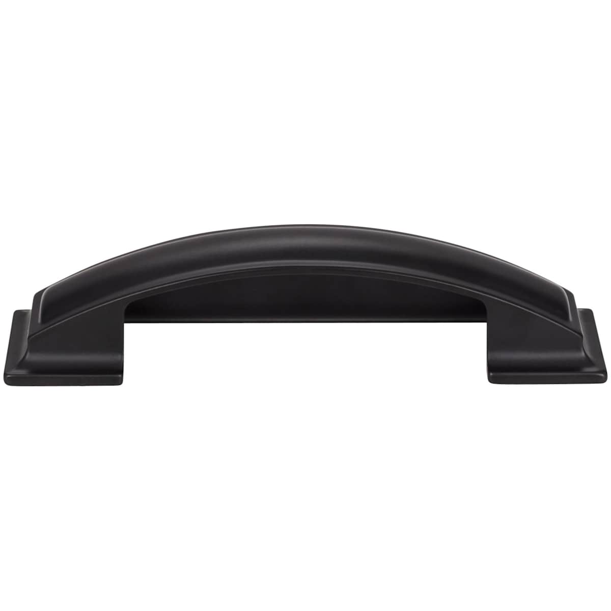Jeffrey Alexander - 436-96BNBDL - Annadale 3-3/4" Center to Center Bold Pillow Top Square Cabinet Cup Handle / Drawer Cup Pull in Brushed Pewter