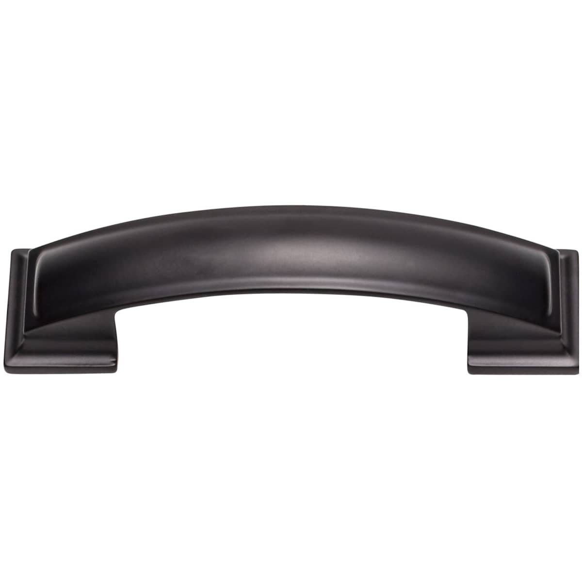 Jeffrey Alexander - 436-96BNBDL - Annadale 3-3/4" Center to Center Bold Pillow Top Square Cabinet Cup Handle / Drawer Cup Pull in Brushed Pewter