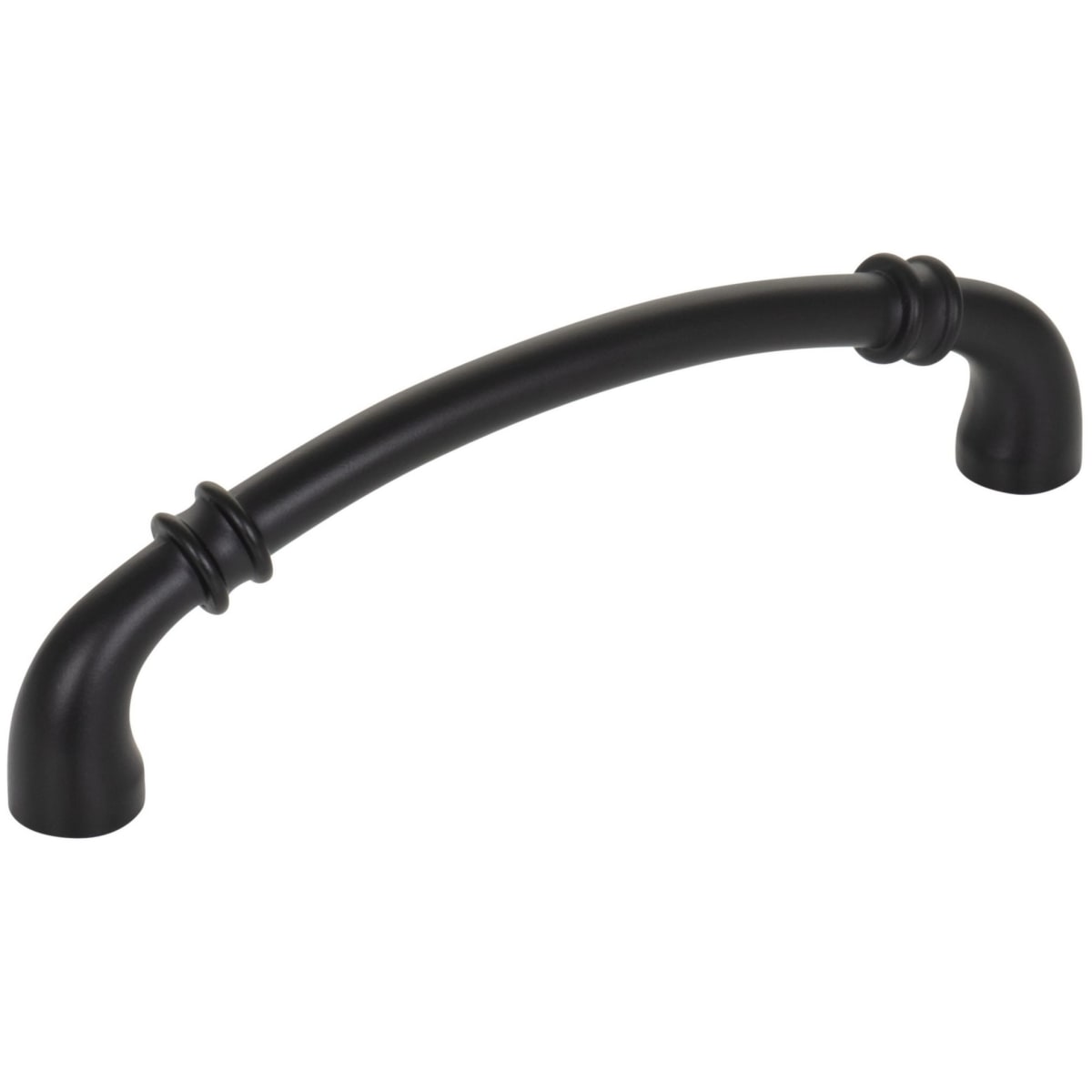 Jeffrey Alexander - 445-128MB - Marie 5-1/16" Center to Center Regal Glam Luxury Cabinet Handle / Drawer Pull in Matte Black