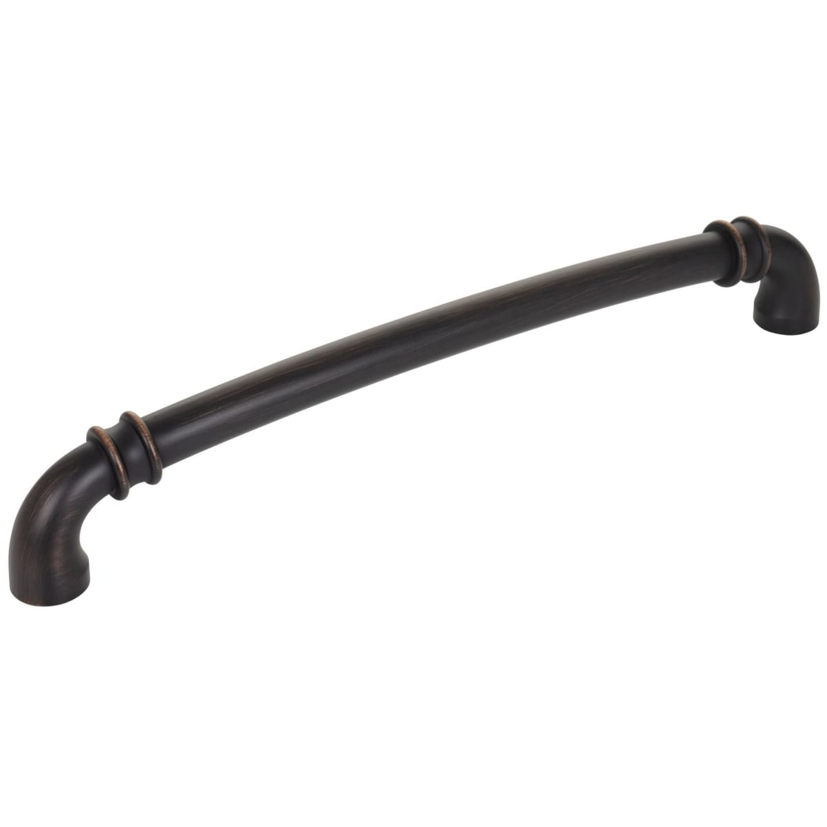 Jeffrey Alexander - 445-18DBAC - Marie 18" Center to Center Regal Luxury Traditional Appliance Pull / Handle with Cuff Details in Brushed Oil Rubbed Bronze