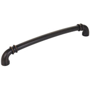 Jeffrey Alexander - 445-18DBAC - Marie 18" Center to Center Regal Luxury Traditional Appliance Pull / Handle with Cuff Details in Brushed Oil Rubbed Bronze