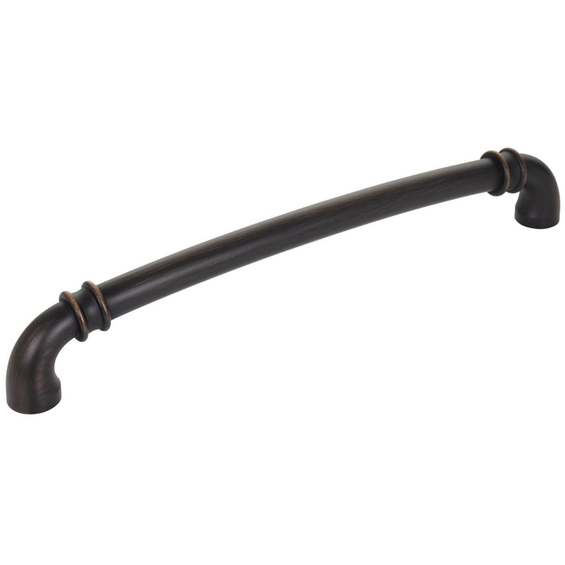 Jeffrey Alexander - 445-18DBAC - Marie 18" Center to Center Regal Luxury Traditional Appliance Pull / Handle with Cuff Details in Brushed Oil Rubbed Bronze