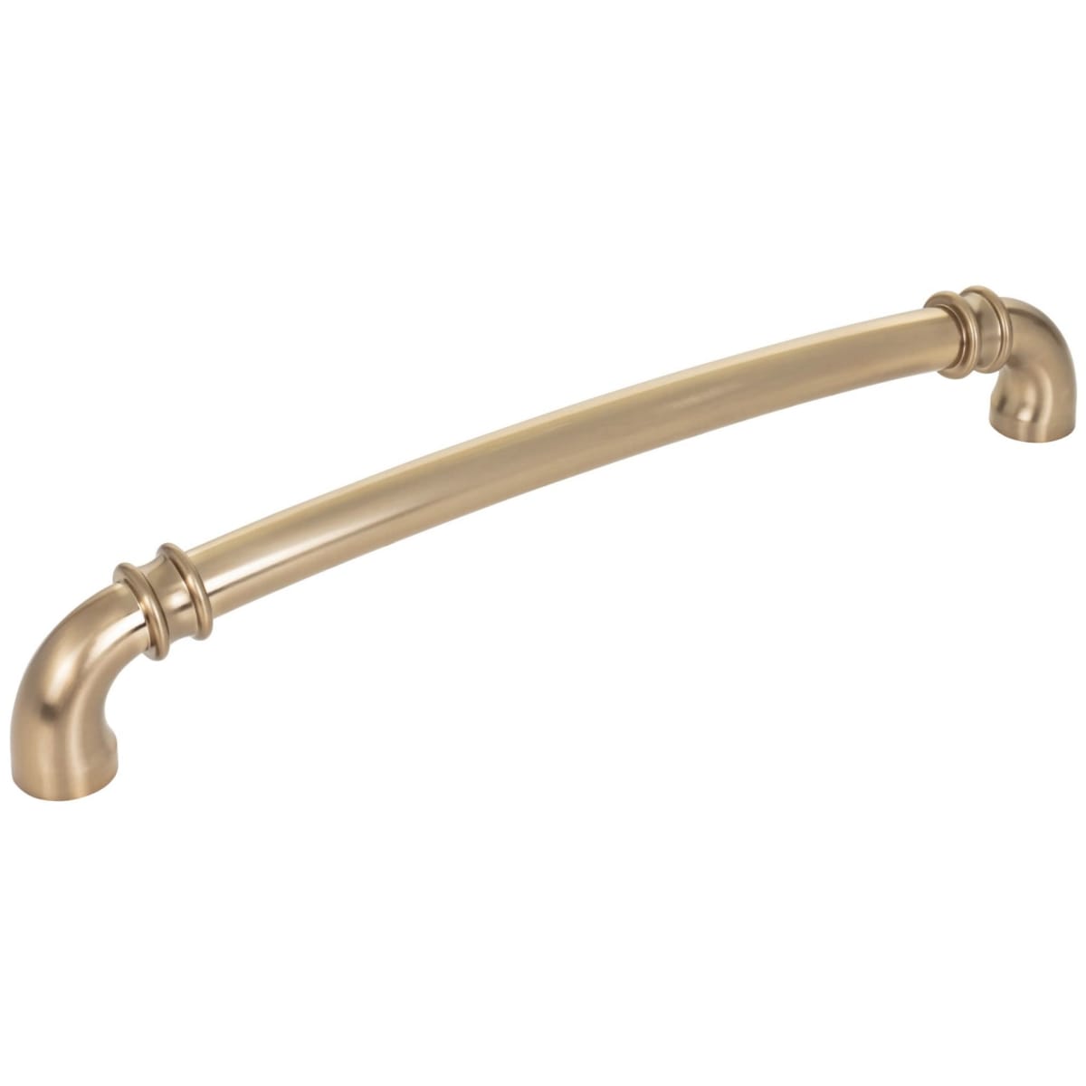 Jeffrey Alexander - 445-18SBZ - Marie 18" Center to Center Regal Luxury Traditional Appliance Pull / Handle with Cuff Details in Satin Bronze