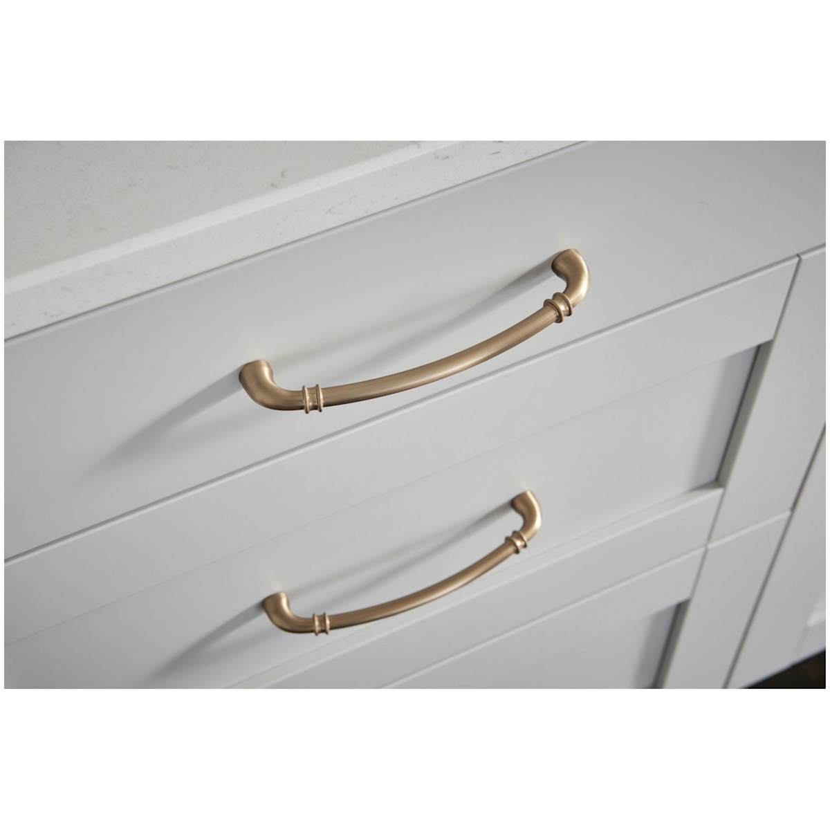 Jeffrey Alexander - 445-305PC - Marie 12" Center to Center Regal Luxury Traditional Large Cabinet Handle / Drawer Pull with Cuff Details in Polished Chrome