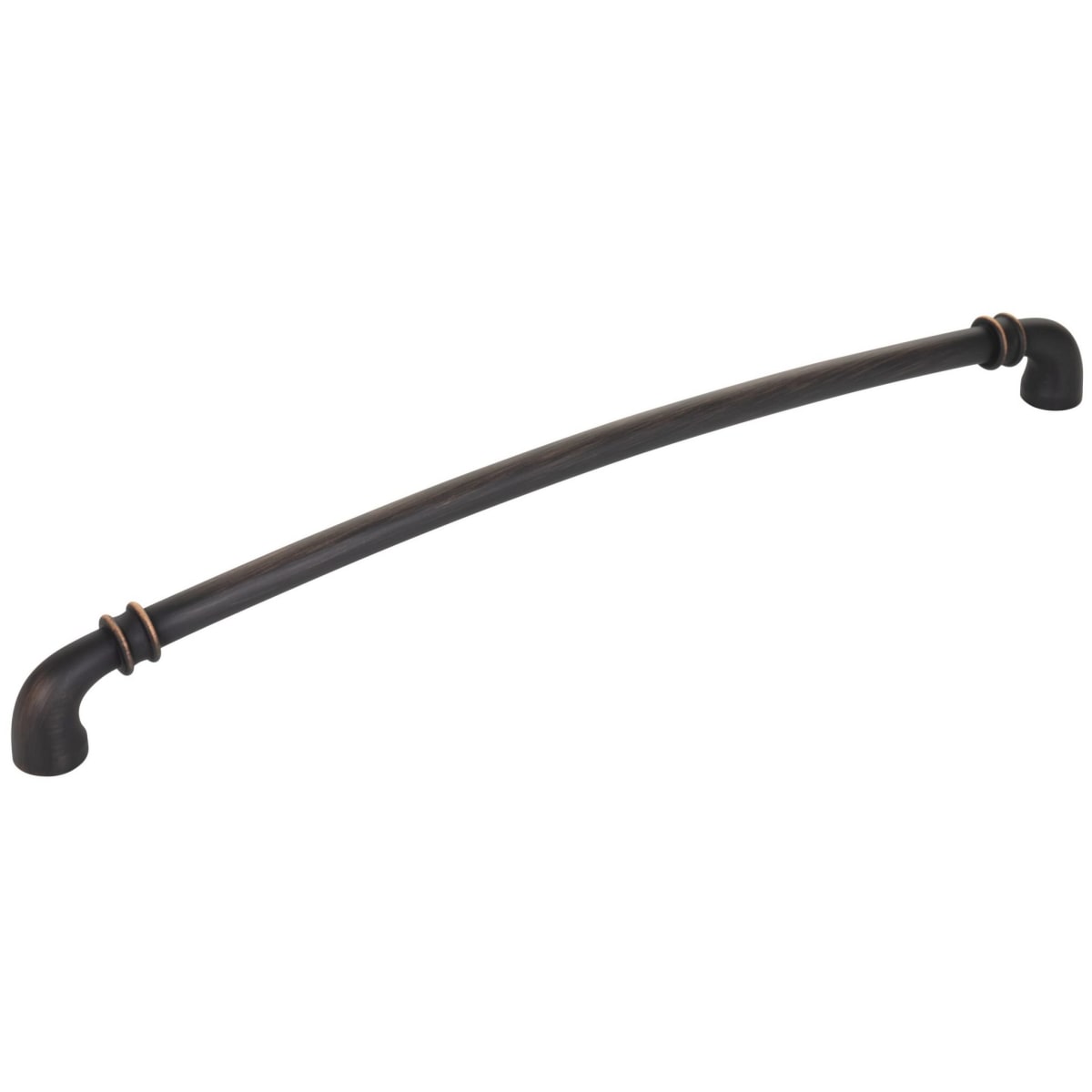 Marie 12" Center to Center Regal Luxury Traditional Large Cabinet Handle / Drawer Pull with Cuff Details