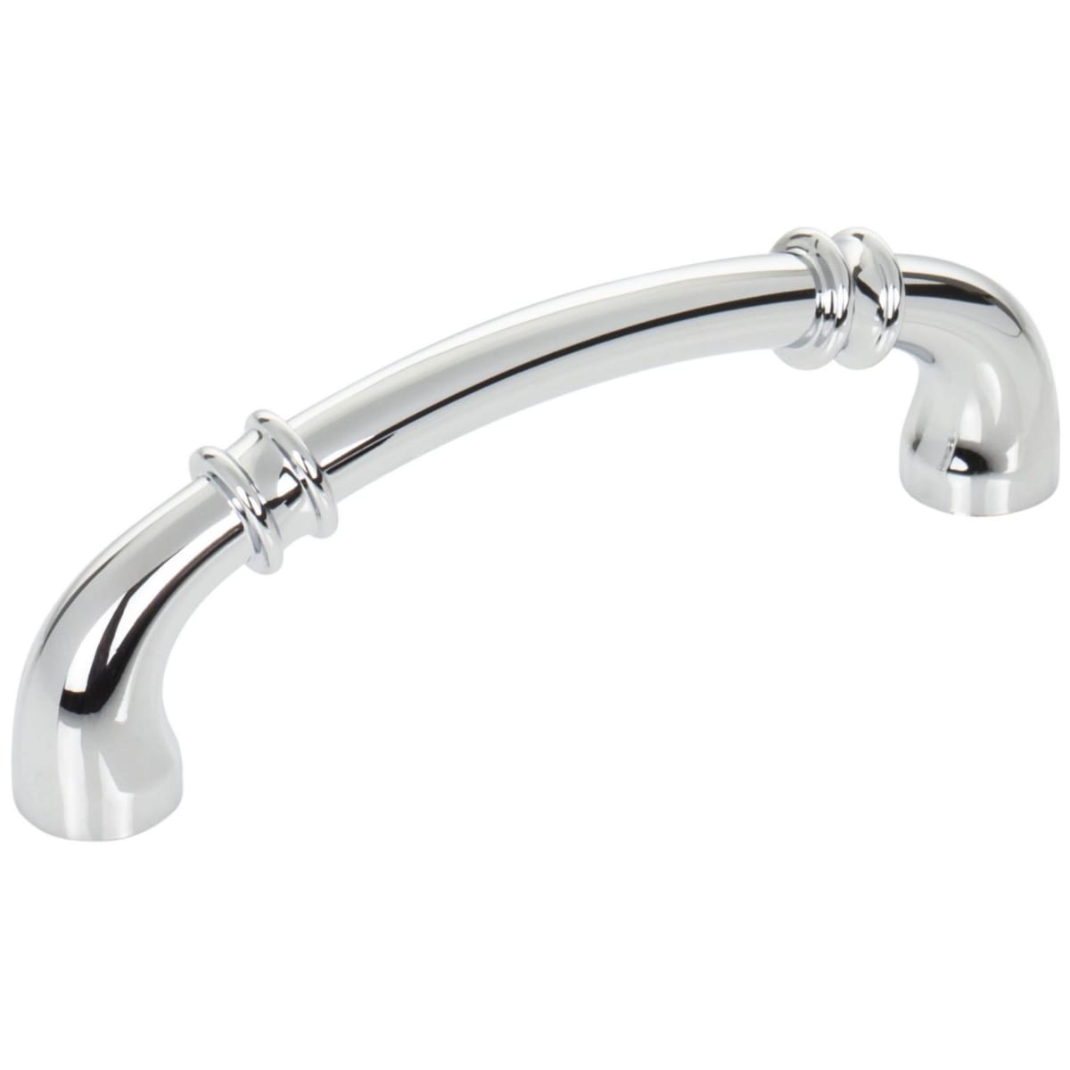Marie 3-3/4" Center to Center Regal Luxury Traditional Cabinet Handle / Drawer Pull with Cuff Details