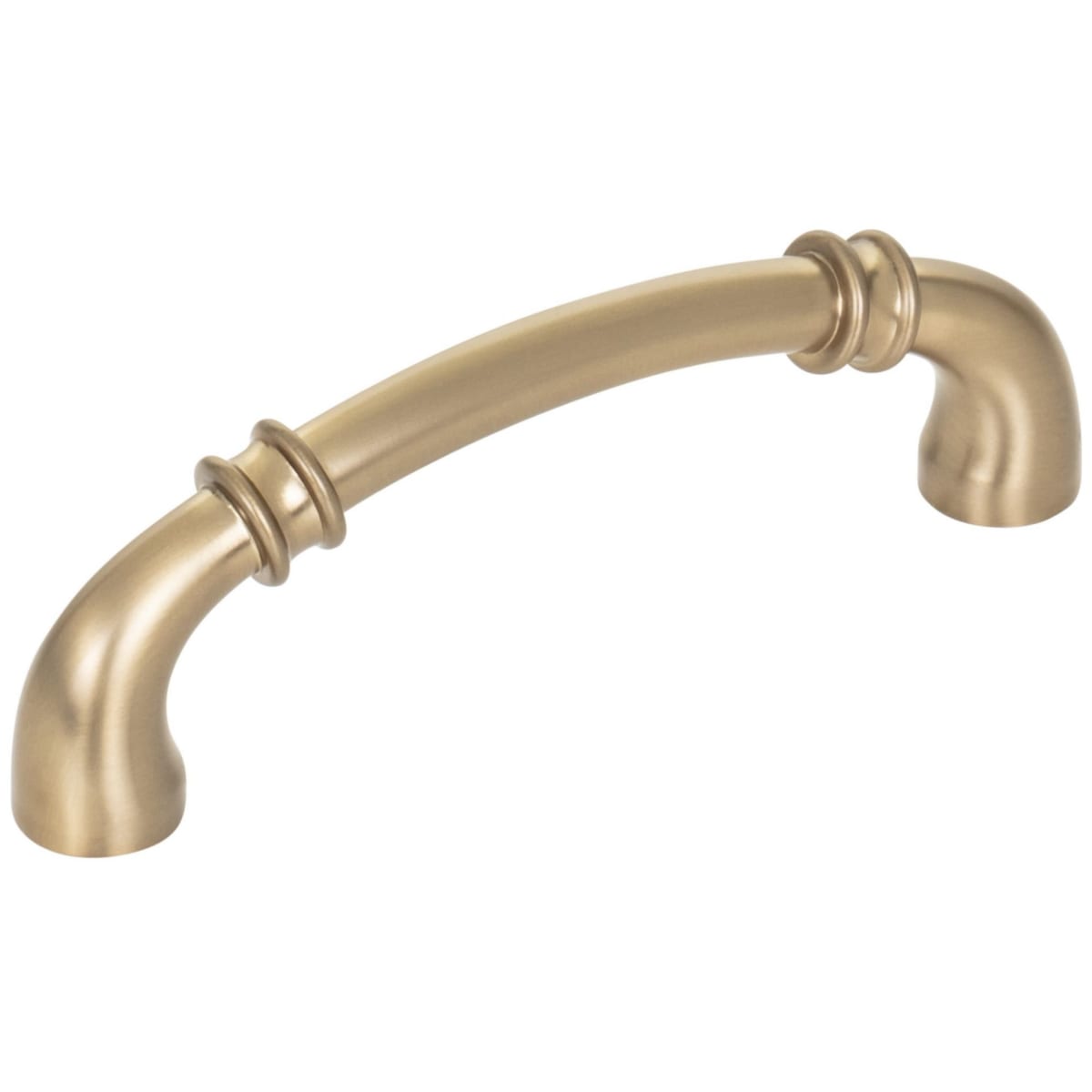 Marie 3-3/4" Center to Center Regal Luxury Traditional Cabinet Handle / Drawer Pull with Cuff Details