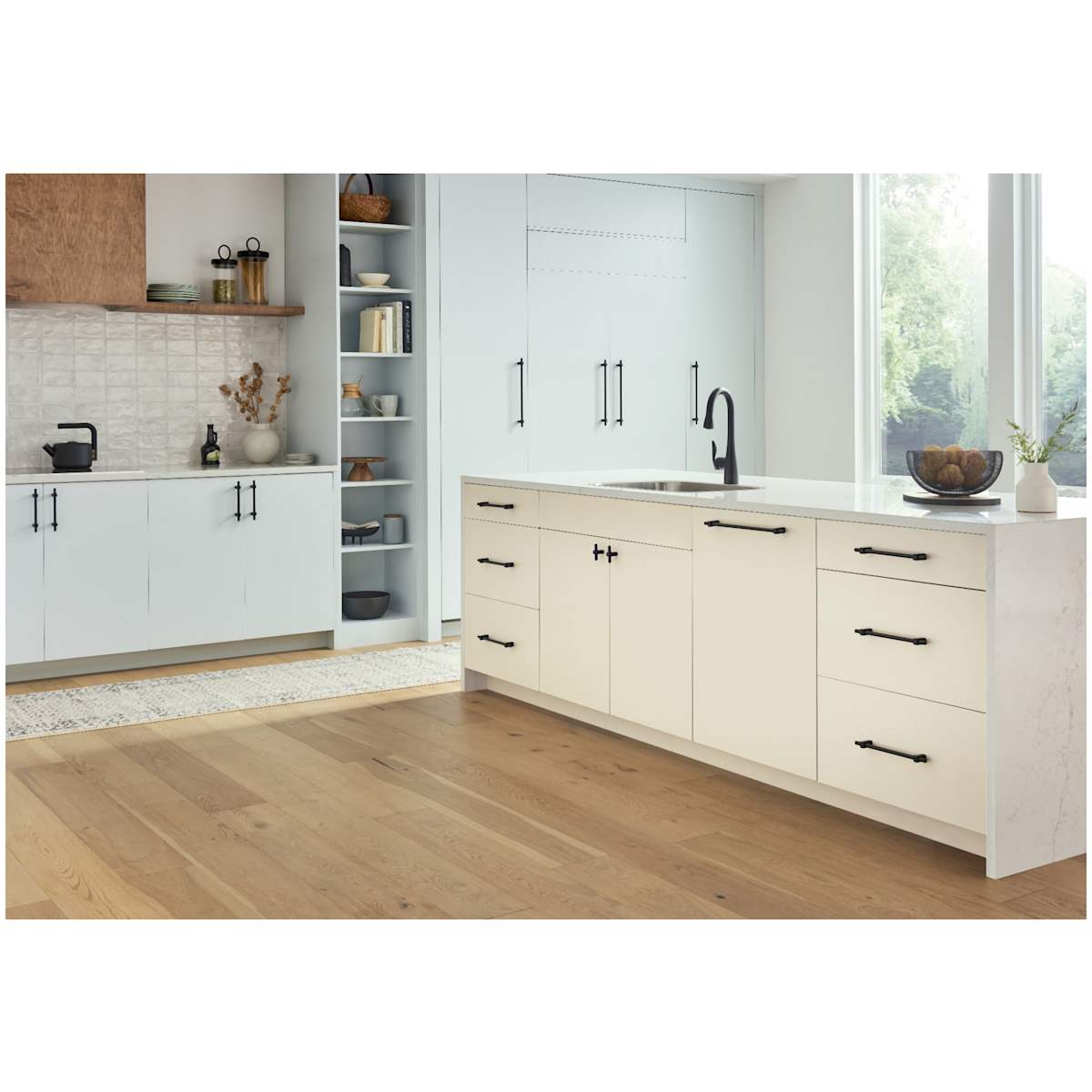 Jeffrey Alexander - 478-128PC - Larkin 5-1/16" (128mm) Center to Center Industrial Modern Smooth Cabinet Bar Handle / Drawer Bar Pull in Polished Chrome