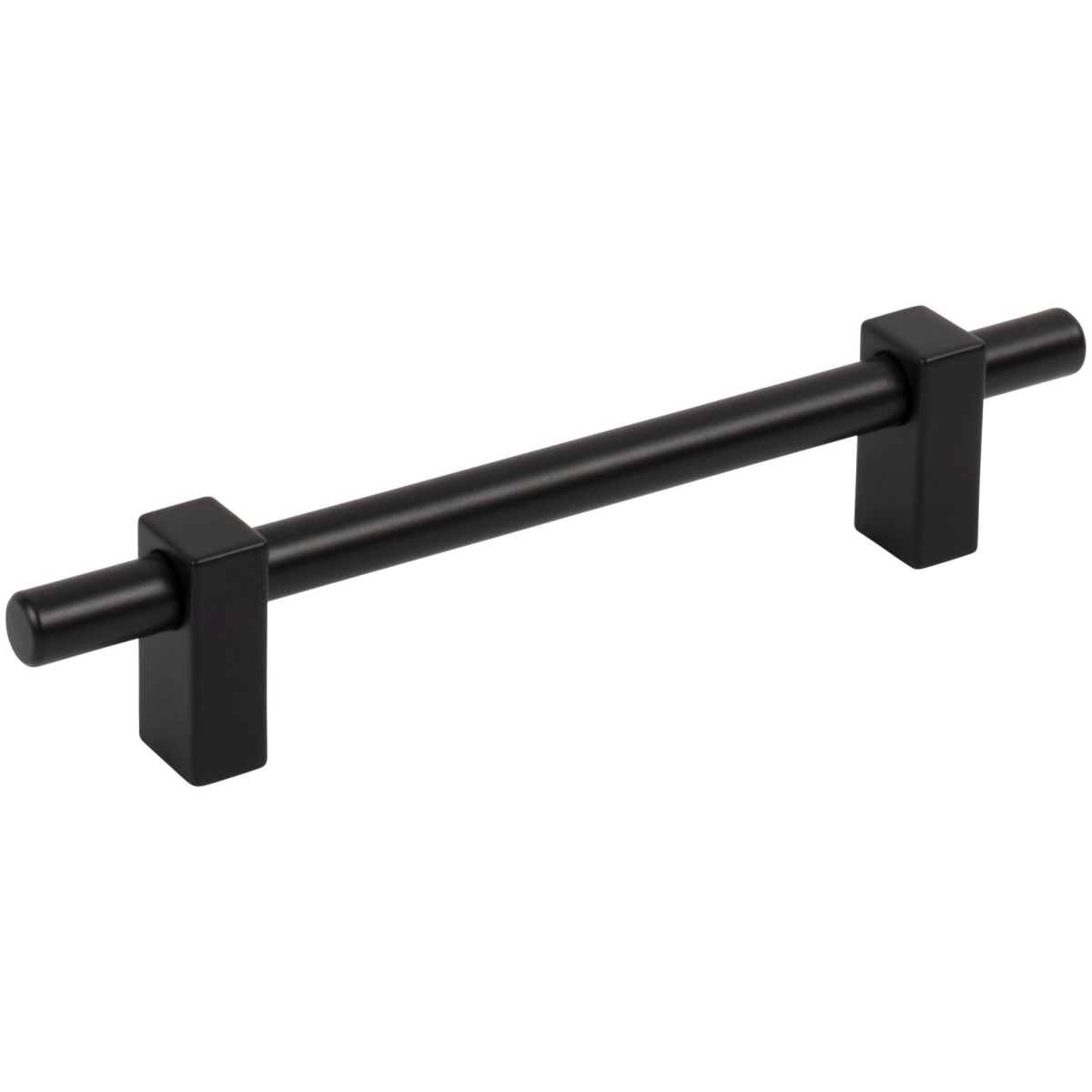Jeffrey Alexander - 478-128MB - Larkin 5-1/16" (128mm) Center to Center Industrial Modern Smooth Cabinet Bar Handle / Drawer Bar Pull in Matte Black