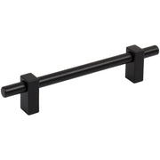 Jeffrey Alexander - 478-128MB - Larkin 5-1/16" (128mm) Center to Center Industrial Modern Smooth Cabinet Bar Handle / Drawer Bar Pull in Matte Black