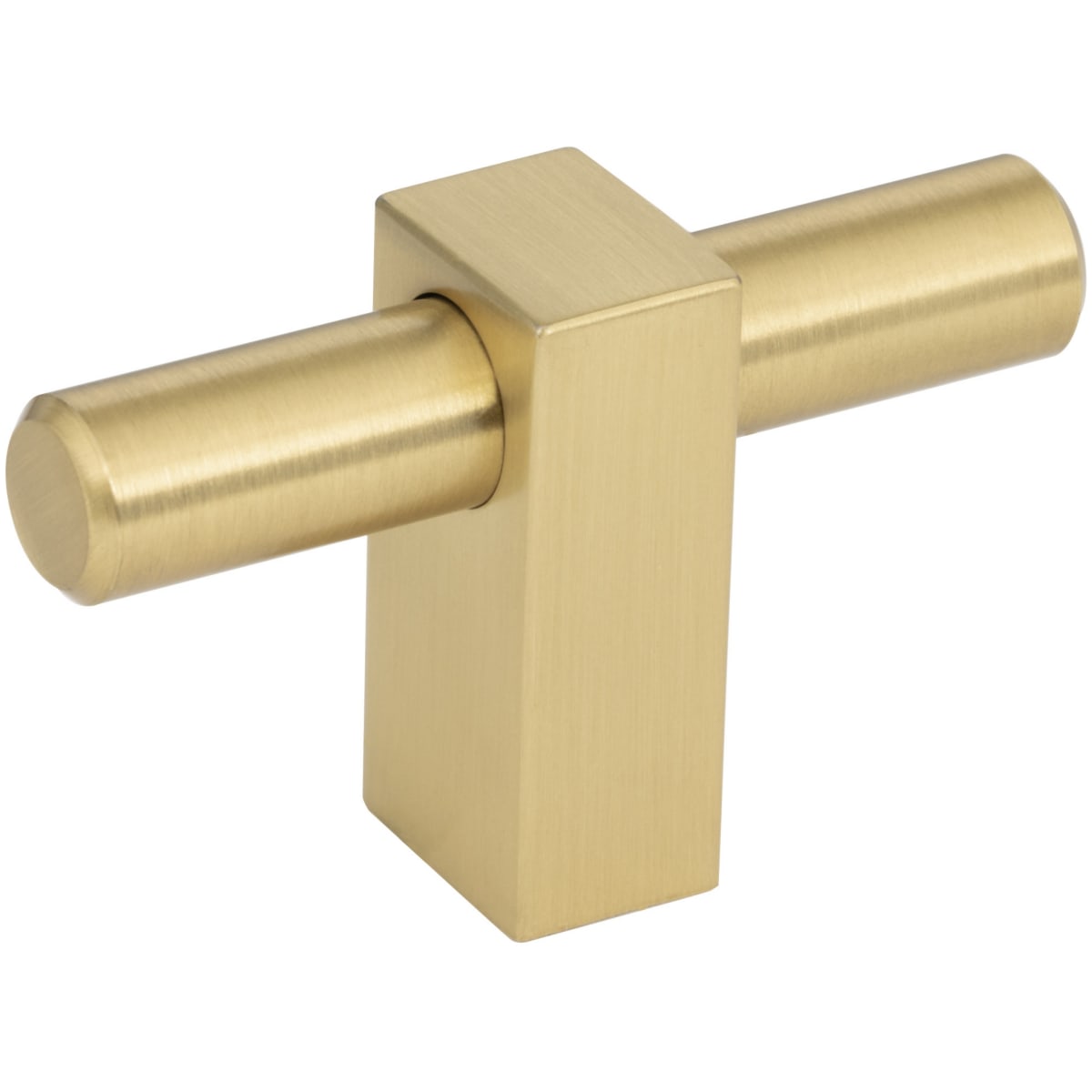 Jeffrey Alexander - 478T-BG - Larkin 2-3/8" Wide "T" Bar Modern Industrial Smooth Cabinet Knob / T Drawer Bar Knob in Brushed Gold