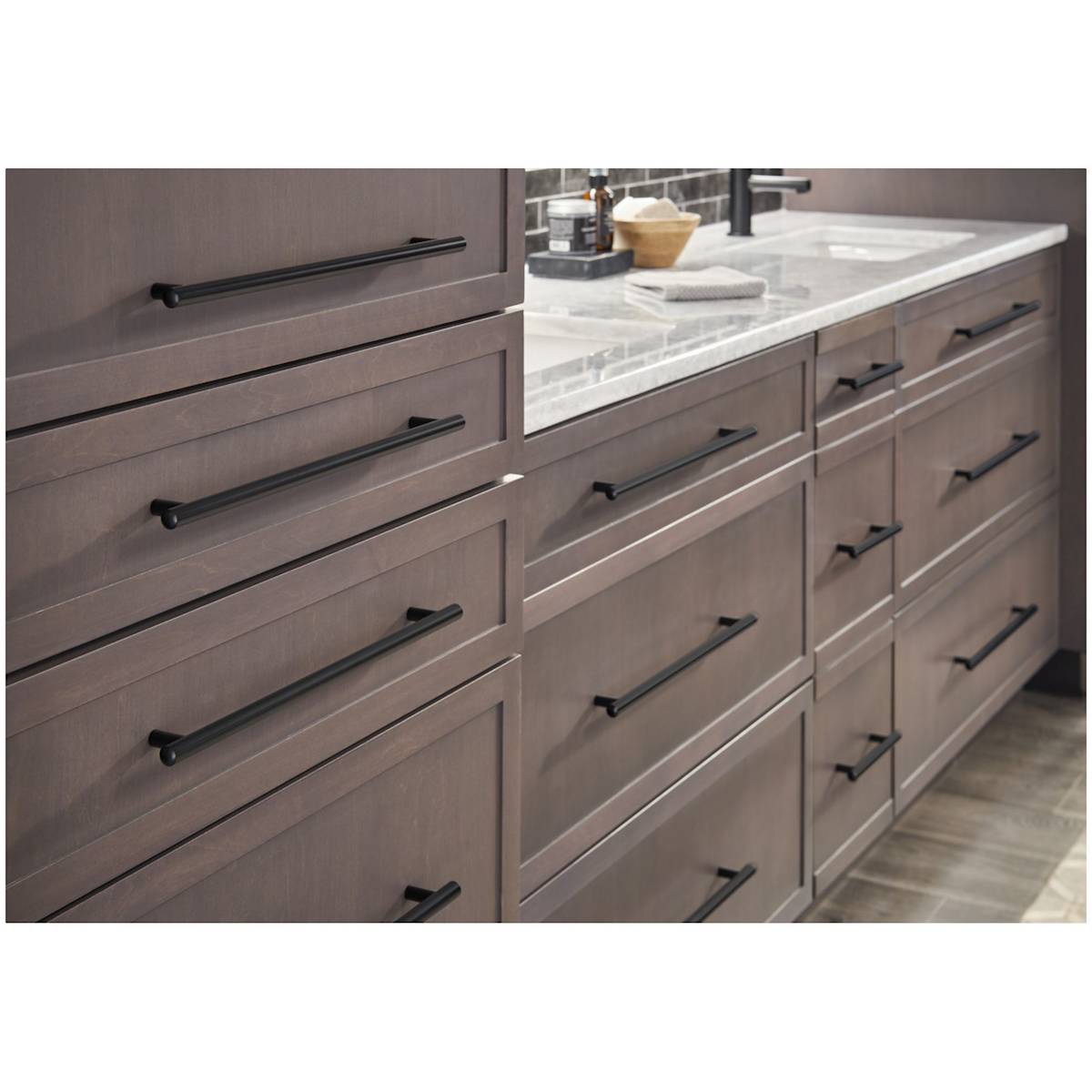 Jeffrey Alexander - 48MB - Key West 1-7/8 Inch "T" Bar Cabinet Knob / Drawer Knob in Matte Black