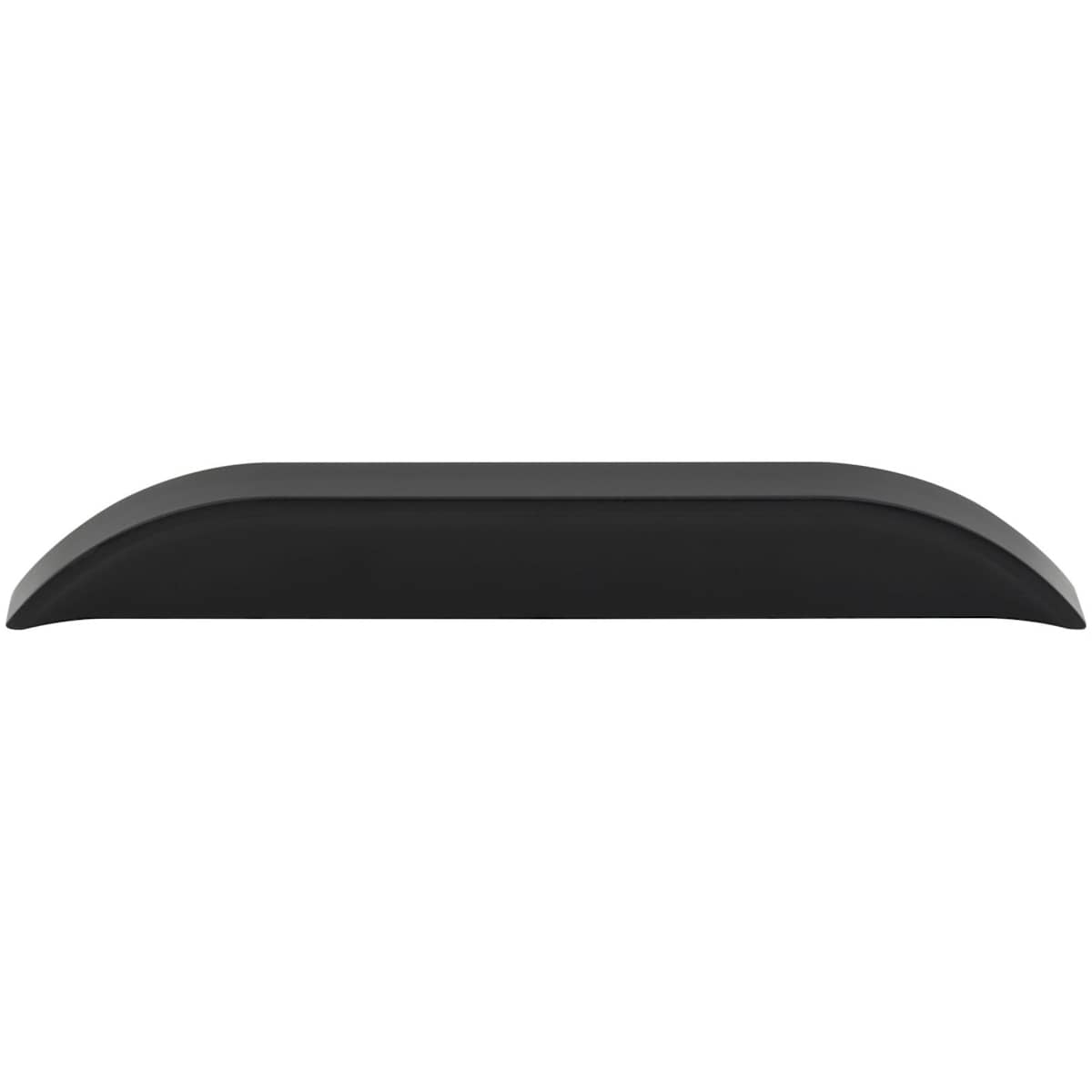 Jeffrey Alexander - 484-128160MB - Elara 5-1/16" (128 mm) or 6-5/16" (160 mm) Optional Center to Center European Style Flush Pinch Style Tab Solid Arched Cabinet Pull / Drawer Pull in Matte Black