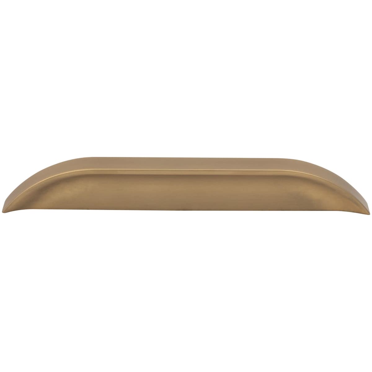 Jeffrey Alexander - 484-128160MB - Elara 5-1/16" (128 mm) or 6-5/16" (160 mm) Optional Center to Center European Style Flush Pinch Style Tab Solid Arched Cabinet Pull / Drawer Pull in Matte Black