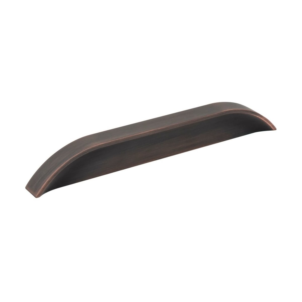 Elara 5-1/16" (128 mm) or 6-5/16" (160 mm) Optional Center to Center European Style Flush Pinch Style Tab Solid Arched Cabinet Pull / Drawer Pull
