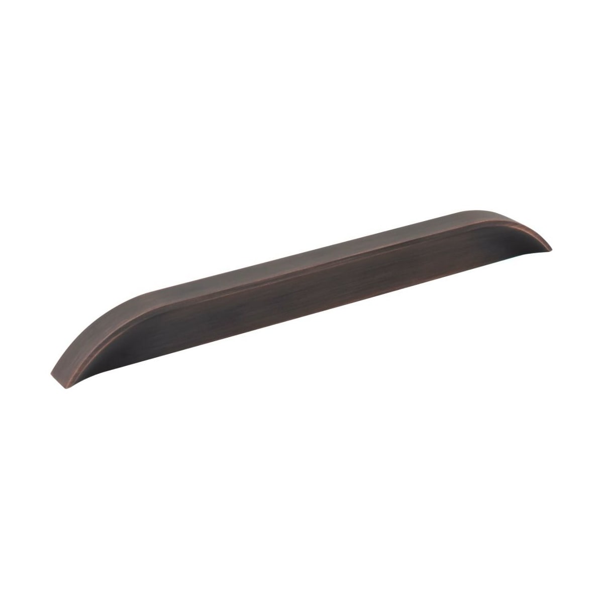 Jeffrey Alexander - 484-192224DBAC - Elara 7-9/16" (192 mm) or 8-13/16" (224) Center to Center European Style Flush Pinch Style Tab Solid Arched Cabinet Pull / Drawer Pull in Brushed Oil Rubbed Bronze