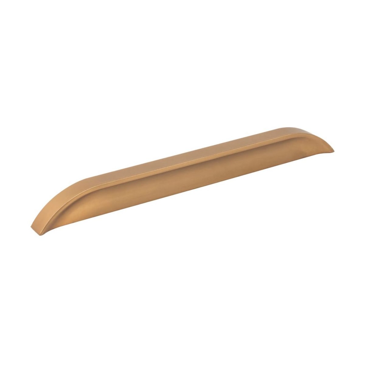 Jeffrey Alexander - 484-192224SBZ - Elara 7-9/16" (192 mm) or 8-13/16" (224) Center to Center European Style Flush Pinch Style Tab Solid Arched Cabinet Pull / Drawer Pull in Satin Bronze