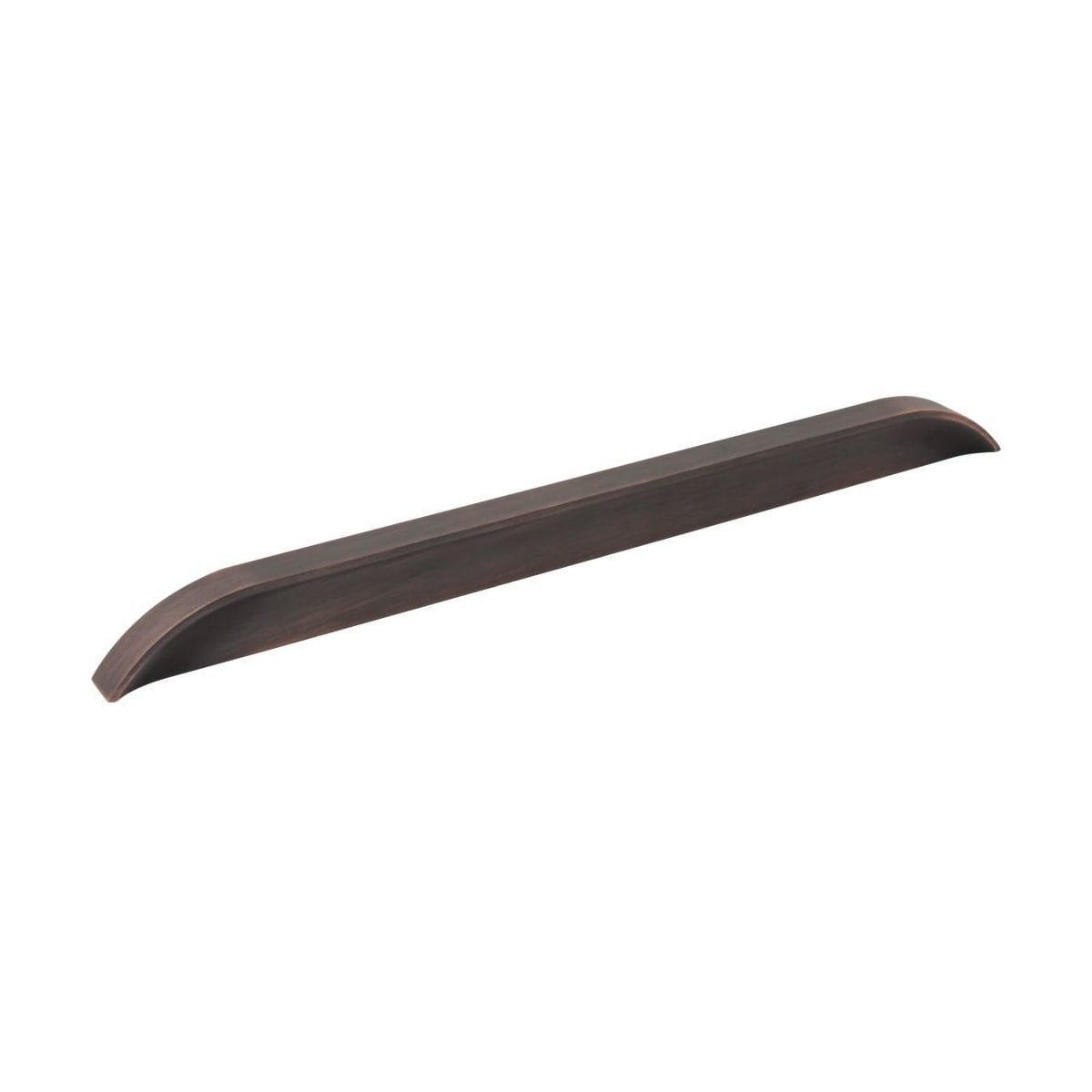 Jeffrey Alexander - 484-305DBAC - Elara 12" Center to Center European Style Flush Pinch Style Tab Solid Arched Large Cabinet Pull / Drawer Pull in Brushed Oil Rubbed Bronze