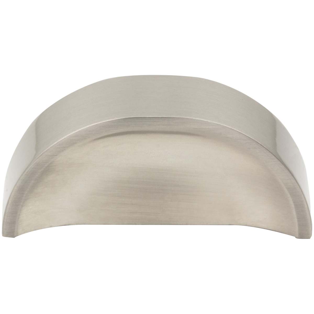 Jeffrey Alexander - 484-32MB - Elara 1-1/4" (32 mm) Center to Center European Style Flush Pinch Style Tab Solid Arched Cabinet Pull / Drawer Pull in Matte Black