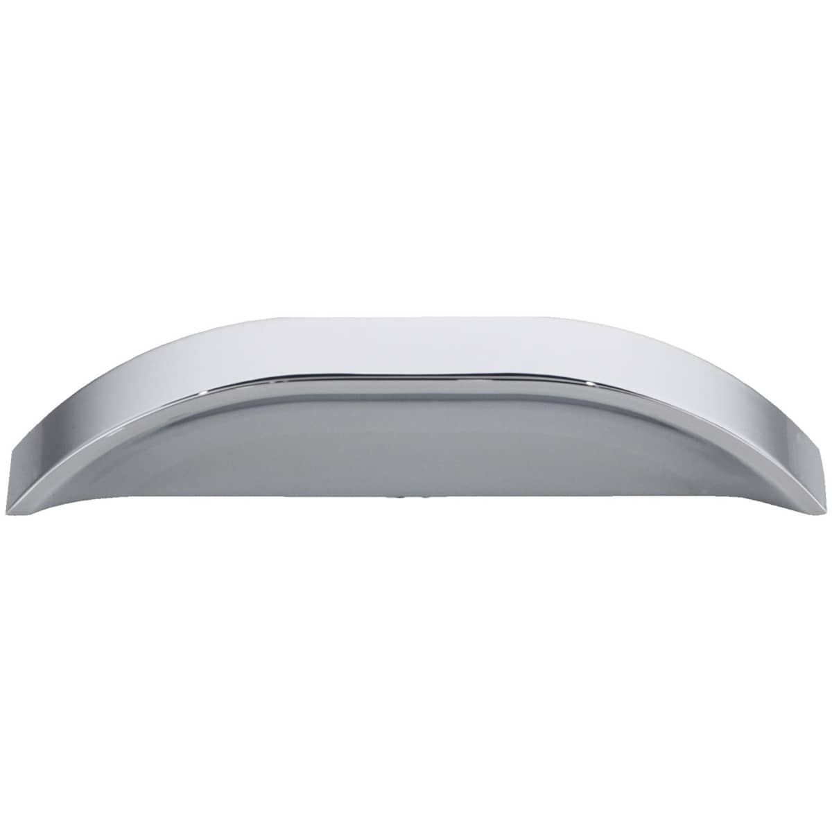 Jeffrey Alexander - 484-396DBAC - Elara 3"  3-3/4" Optional Center to Center European Style Flush Pinch Style Tab Solid Arched Cabinet Pull / Drawer Pull in Brushed Oil Rubbed Bronze