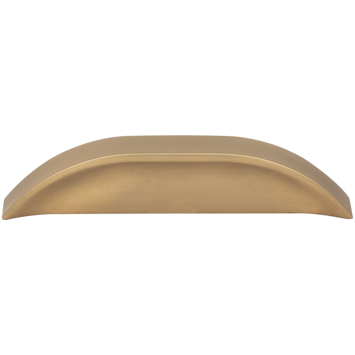 Jeffrey Alexander - 484-396DBAC - Elara 3"  3-3/4" Optional Center to Center European Style Flush Pinch Style Tab Solid Arched Cabinet Pull / Drawer Pull in Brushed Oil Rubbed Bronze