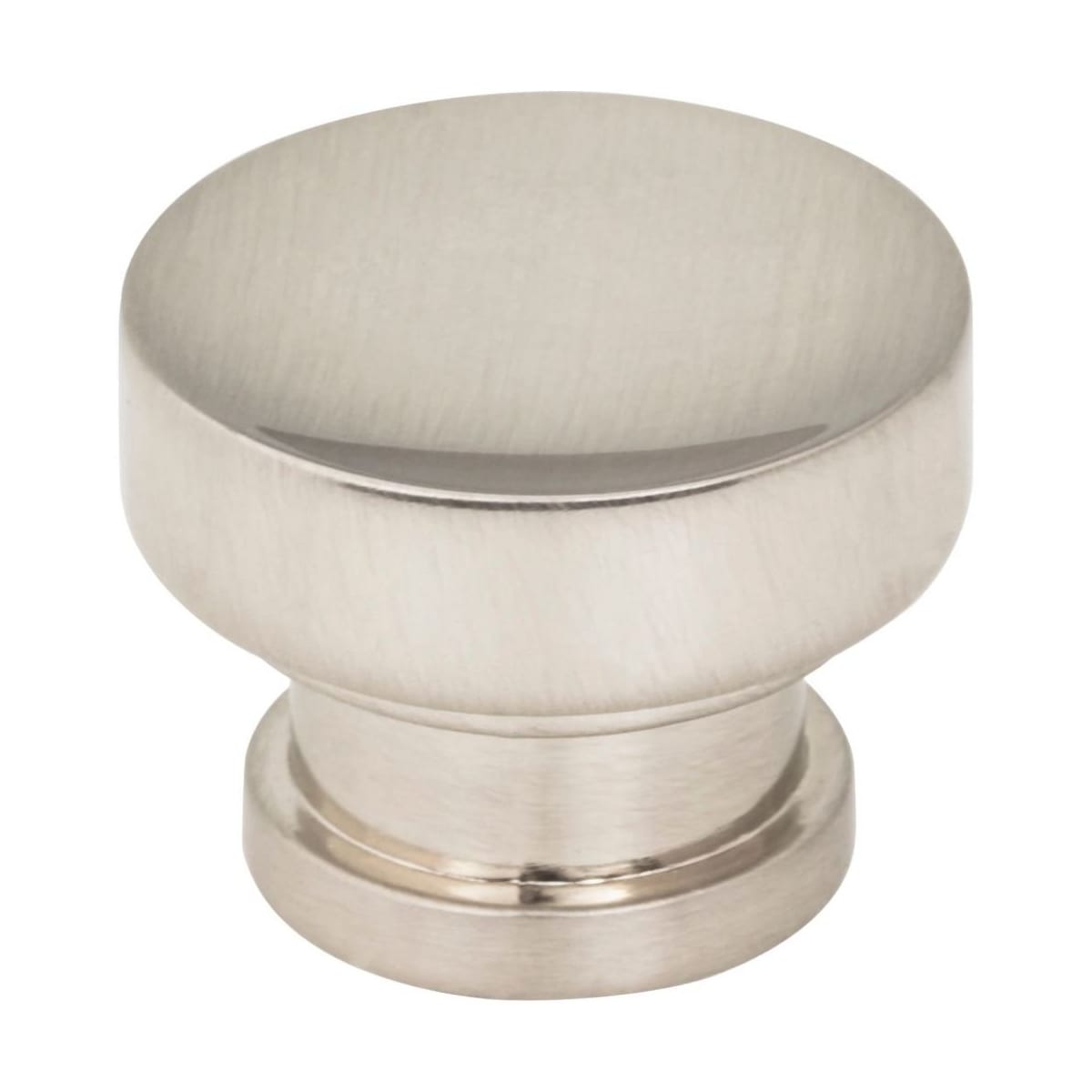 Jeffrey Alexander - 484SN - Elara 1-1/4" Round European Style Concave Cabinet Knob / Drawer Knob in Satin Nickel