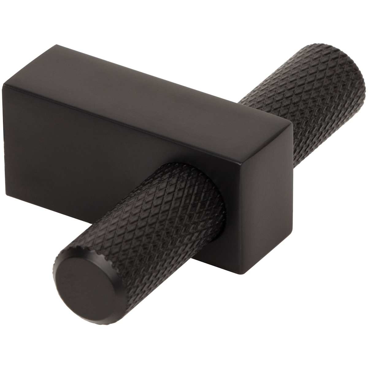 Jeffrey Alexander - 498T-BG - Larkin Center Knurled 2-3/8" Modern Industrial "T" Bar Cabinet Knob / Drawer Knob in Brushed Gold