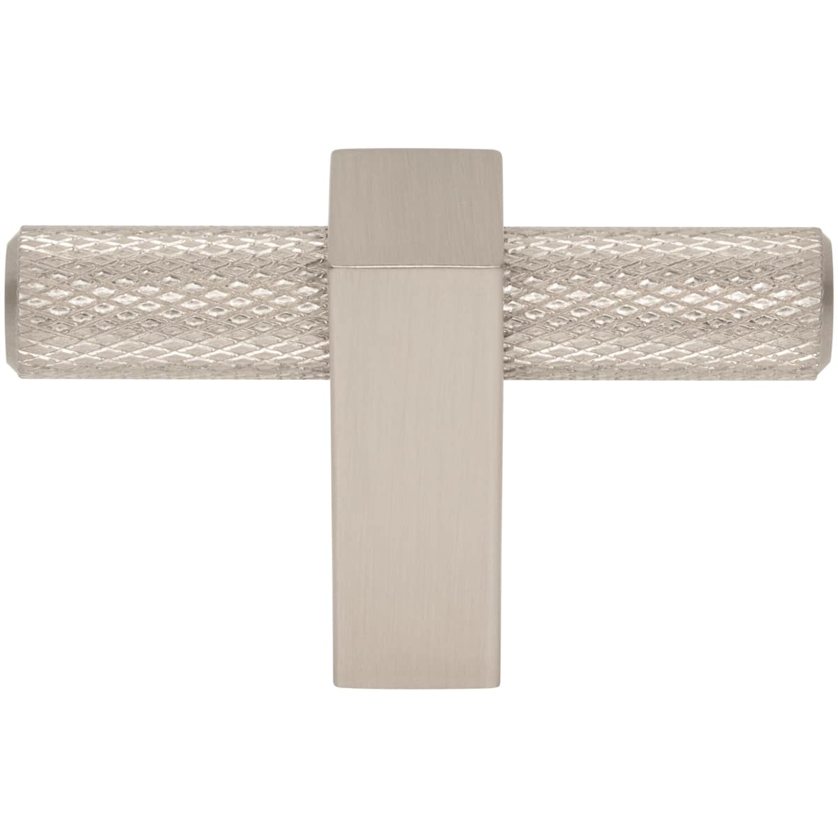 Jeffrey Alexander - 498T-BG - Larkin Center Knurled 2-3/8" Modern Industrial "T" Bar Cabinet Knob / Drawer Knob in Brushed Gold
