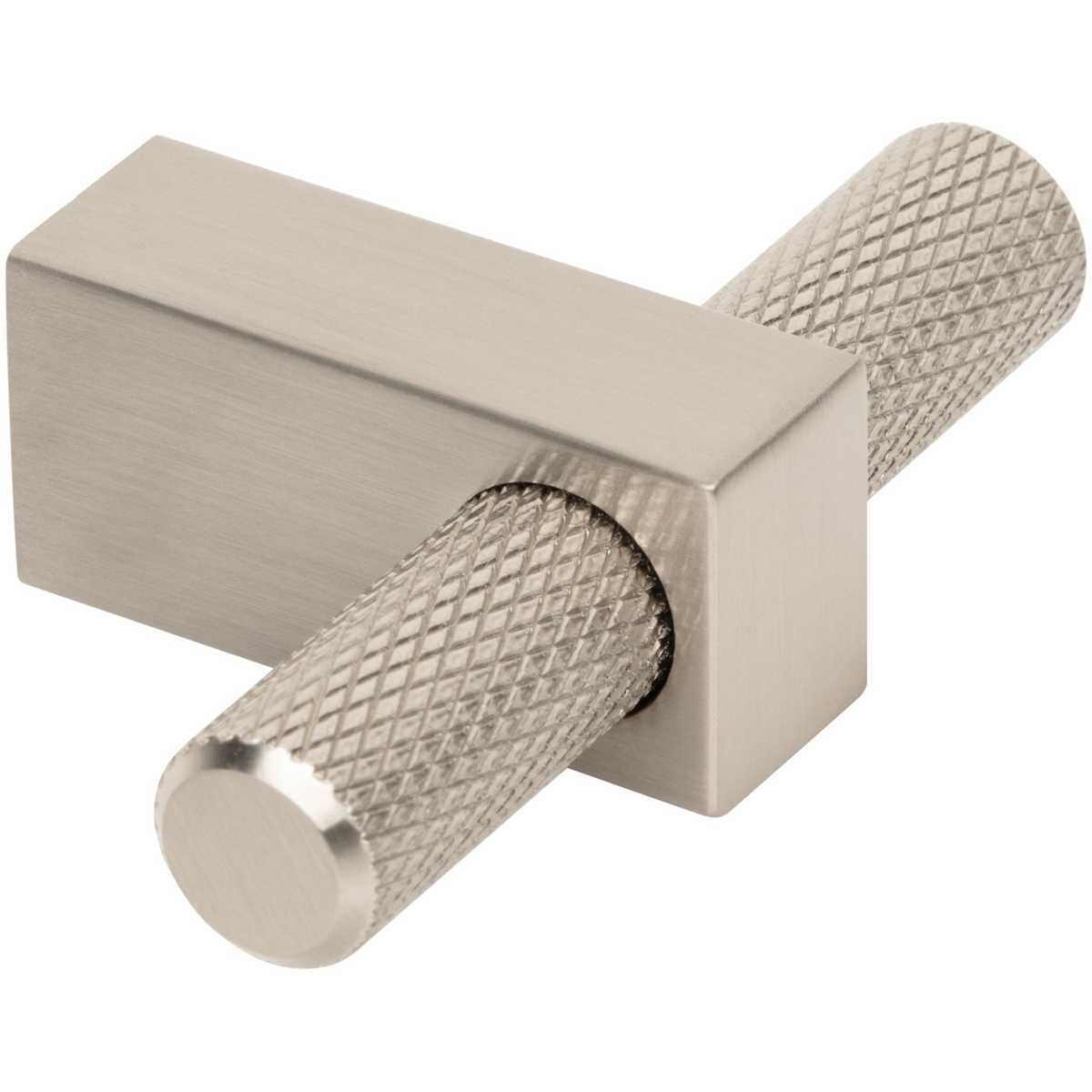 Jeffrey Alexander - 498T-BG - Larkin Center Knurled 2-3/8" Modern Industrial "T" Bar Cabinet Knob / Drawer Knob in Brushed Gold