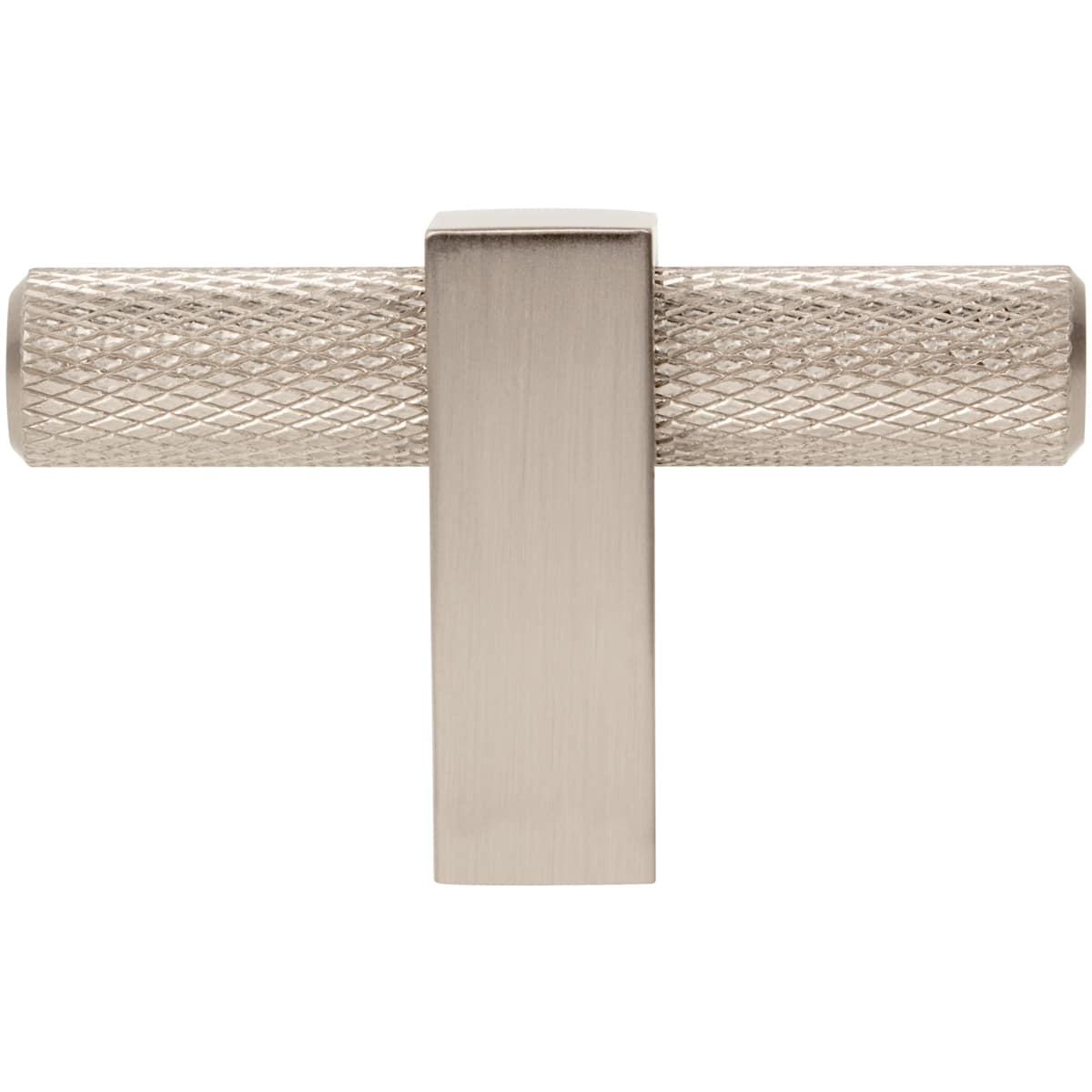 Jeffrey Alexander - 498T-BG - Larkin Center Knurled 2-3/8" Modern Industrial "T" Bar Cabinet Knob / Drawer Knob in Brushed Gold