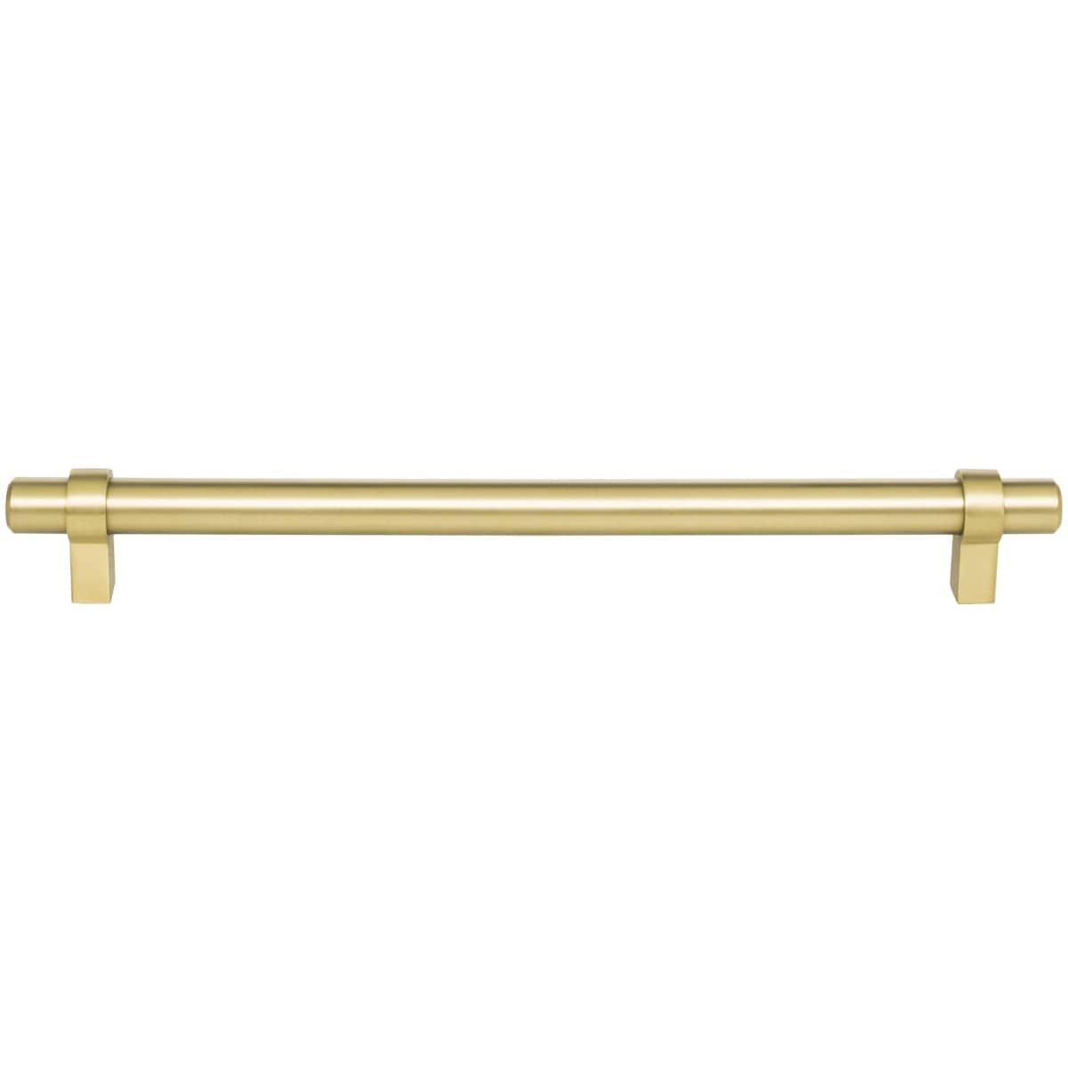 Jeffrey Alexander - 5224SN - Key Grande 8-13/16" (224 mm) Center to Center Modern Industrial Pipe Style Bar Cabinet Handle / Drawer Pull in Satin Nickel