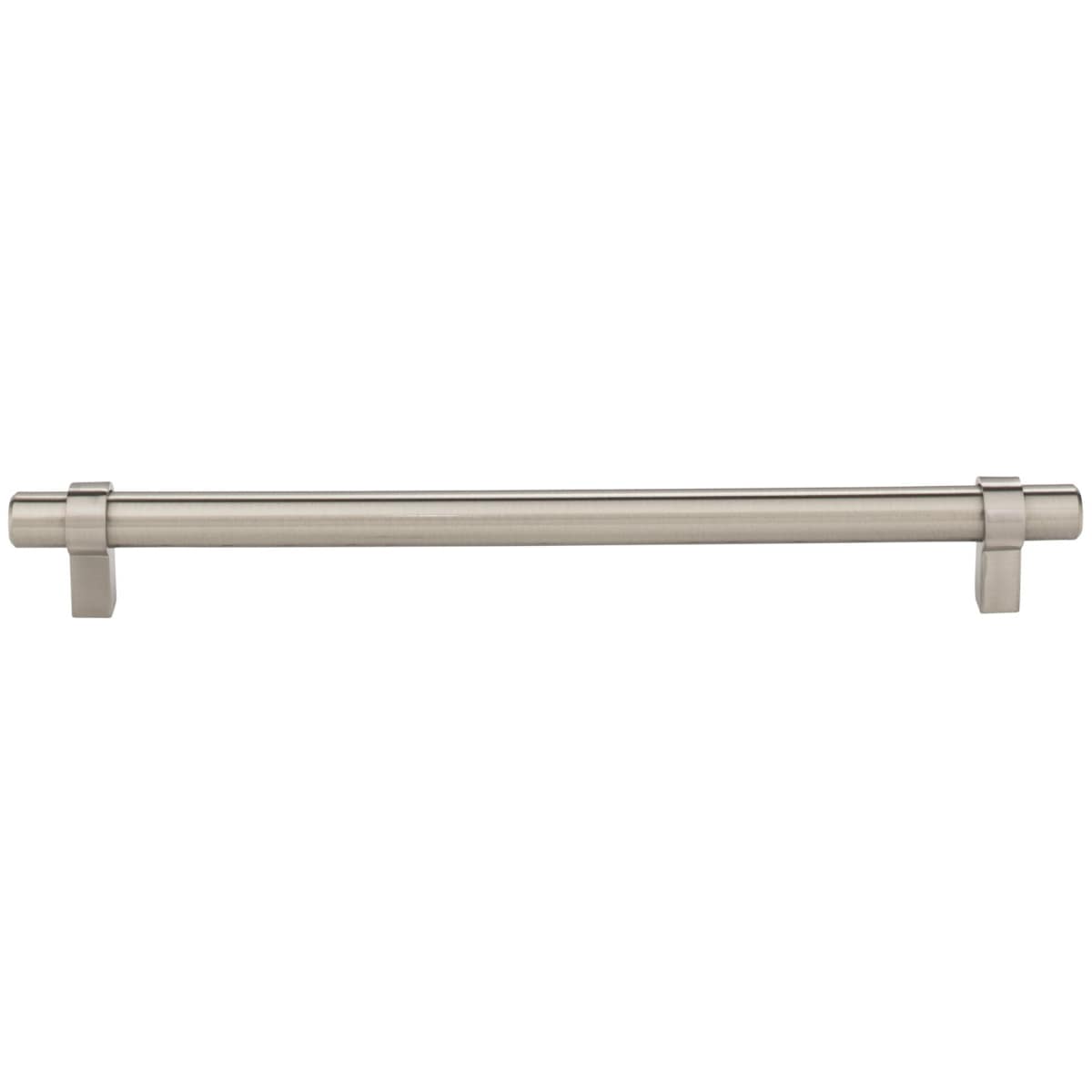 Jeffrey Alexander - 5224SN - Key Grande 8-13/16" (224 mm) Center to Center Modern Industrial Pipe Style Bar Cabinet Handle / Drawer Pull in Satin Nickel
