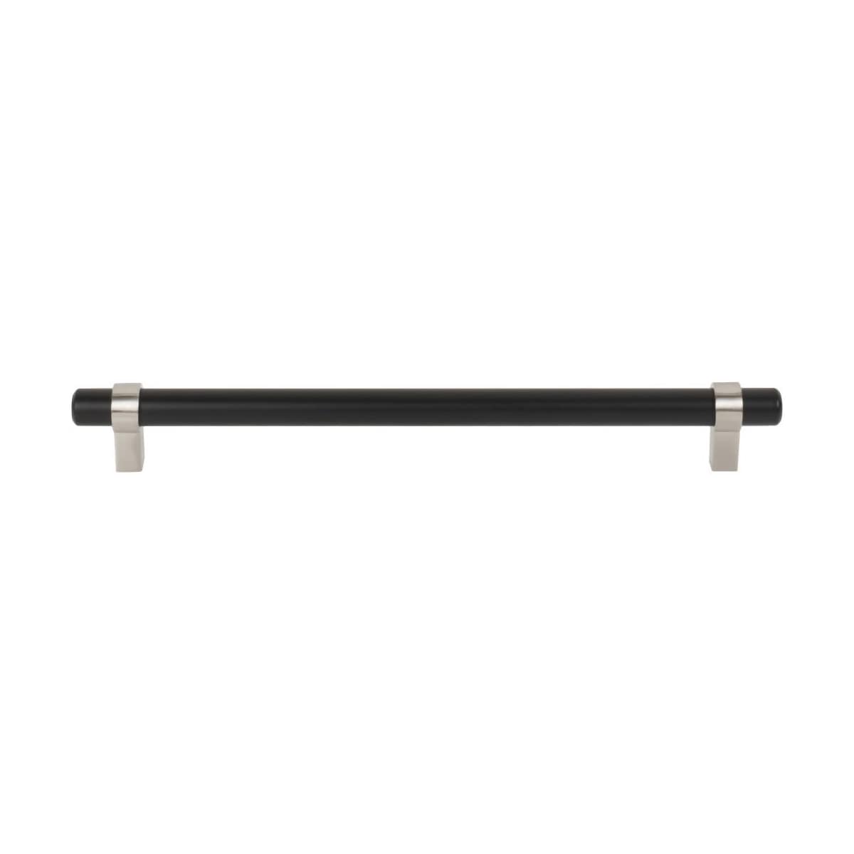 Jeffrey Alexander - 5224SN - Key Grande 8-13/16" (224 mm) Center to Center Modern Industrial Pipe Style Bar Cabinet Handle / Drawer Pull in Satin Nickel