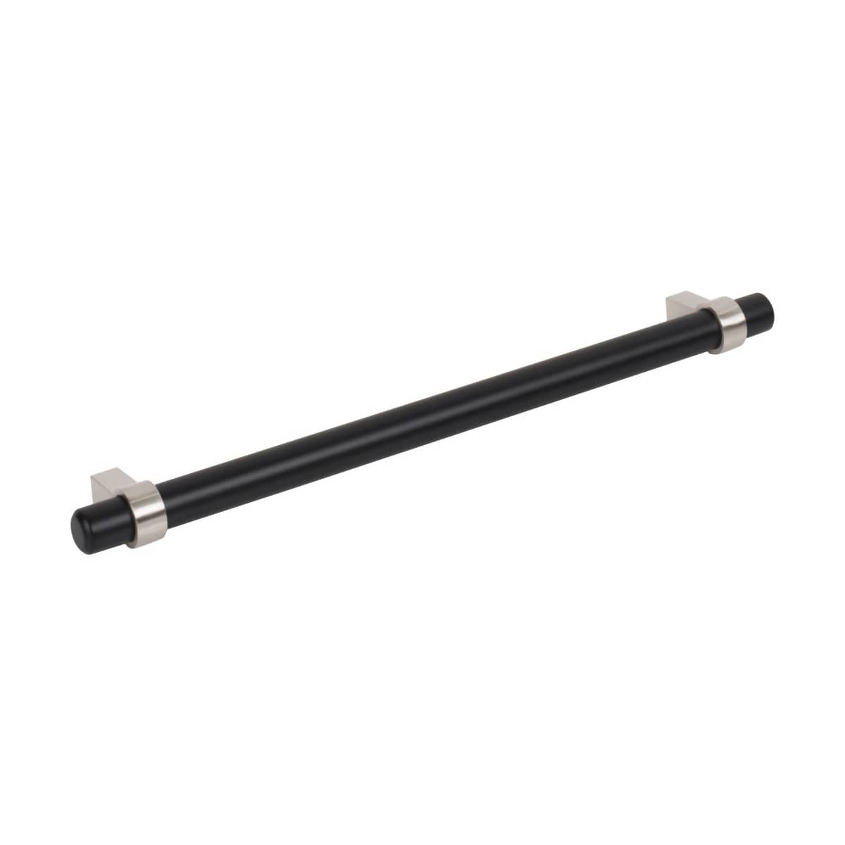 Jeffrey Alexander - 5224SN - Key Grande 8-13/16" (224 mm) Center to Center Modern Industrial Pipe Style Bar Cabinet Handle / Drawer Pull in Satin Nickel
