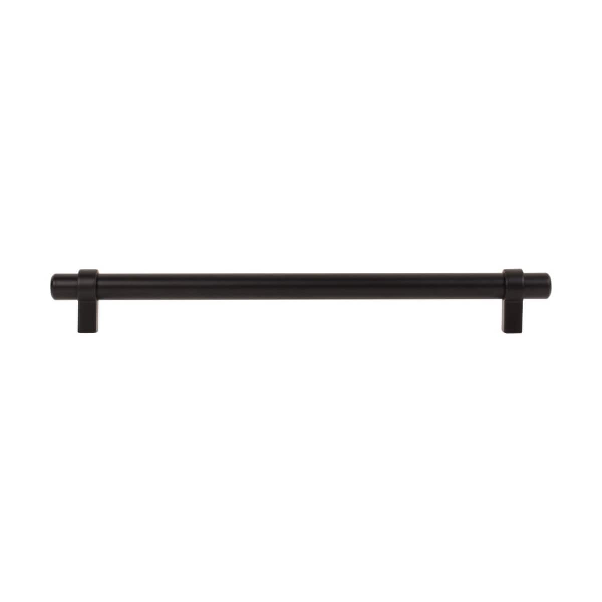 Jeffrey Alexander - 5224SN - Key Grande 8-13/16" (224 mm) Center to Center Modern Industrial Pipe Style Bar Cabinet Handle / Drawer Pull in Satin Nickel