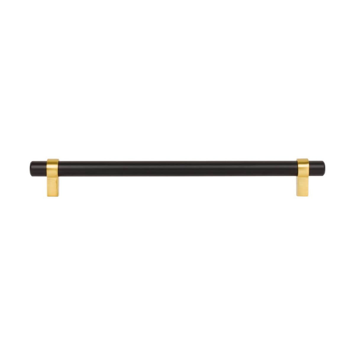 Jeffrey Alexander - 5224SN - Key Grande 8-13/16" (224 mm) Center to Center Modern Industrial Pipe Style Bar Cabinet Handle / Drawer Pull in Satin Nickel