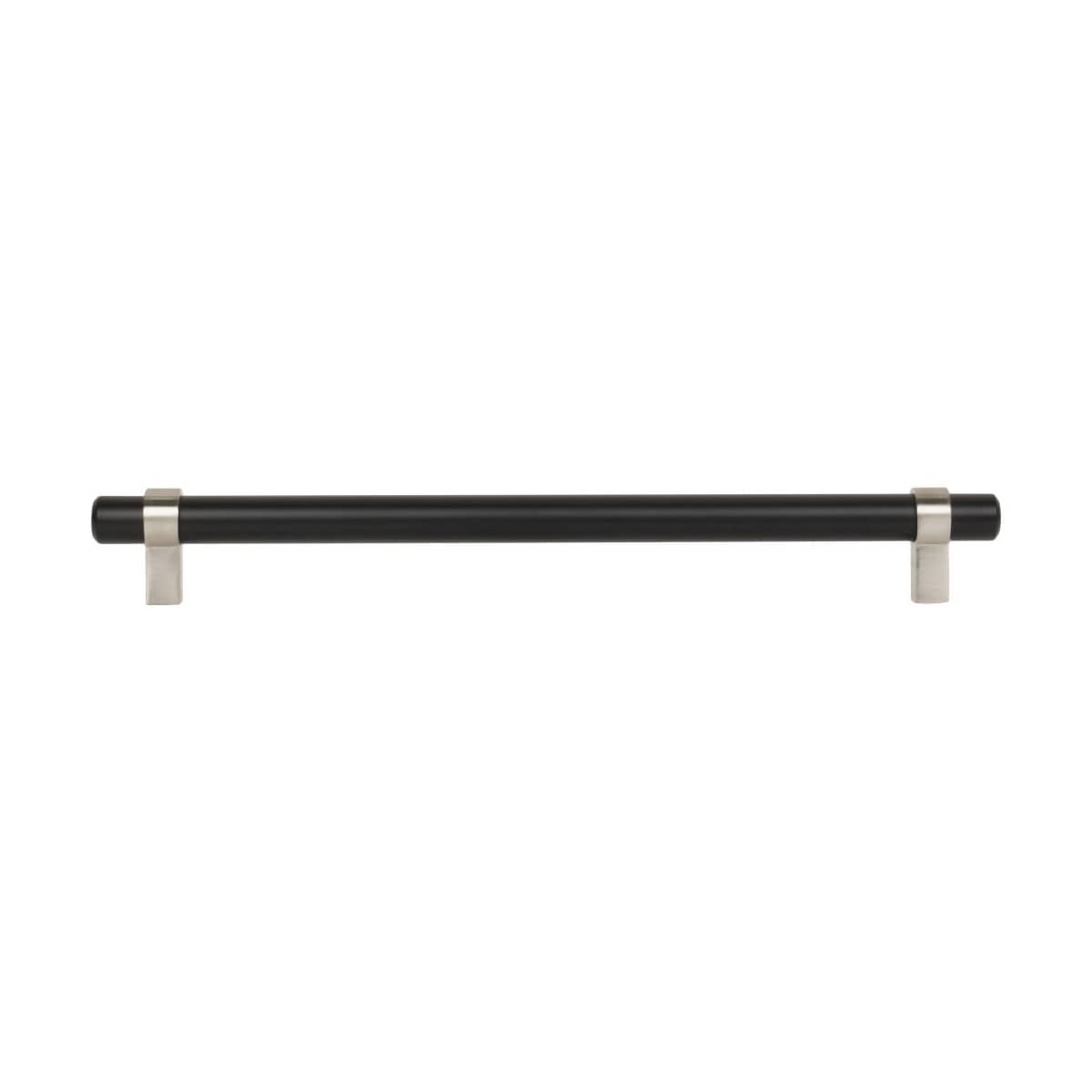 Jeffrey Alexander - 5224SN - Key Grande 8-13/16" (224 mm) Center to Center Modern Industrial Pipe Style Bar Cabinet Handle / Drawer Pull in Satin Nickel