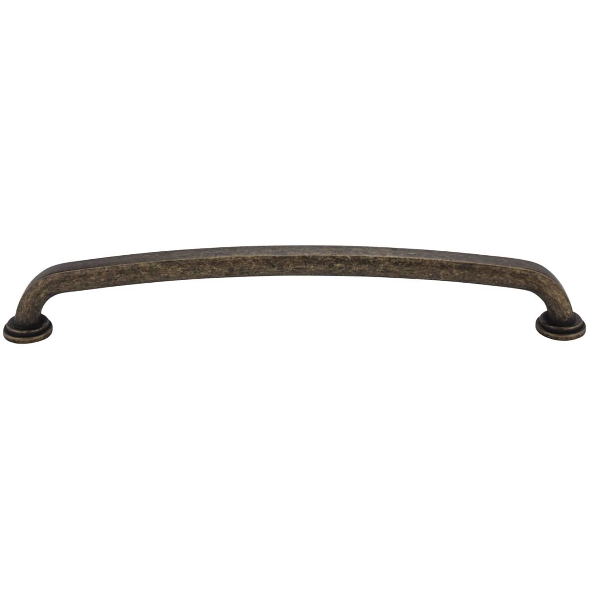 Jeffrey Alexander - 527-12SIM - Bremen 1 - 12" Center to Center Bold Modern Industrial Appliance Pull / Handle with Squared Edges in Distressed Antique Silver
