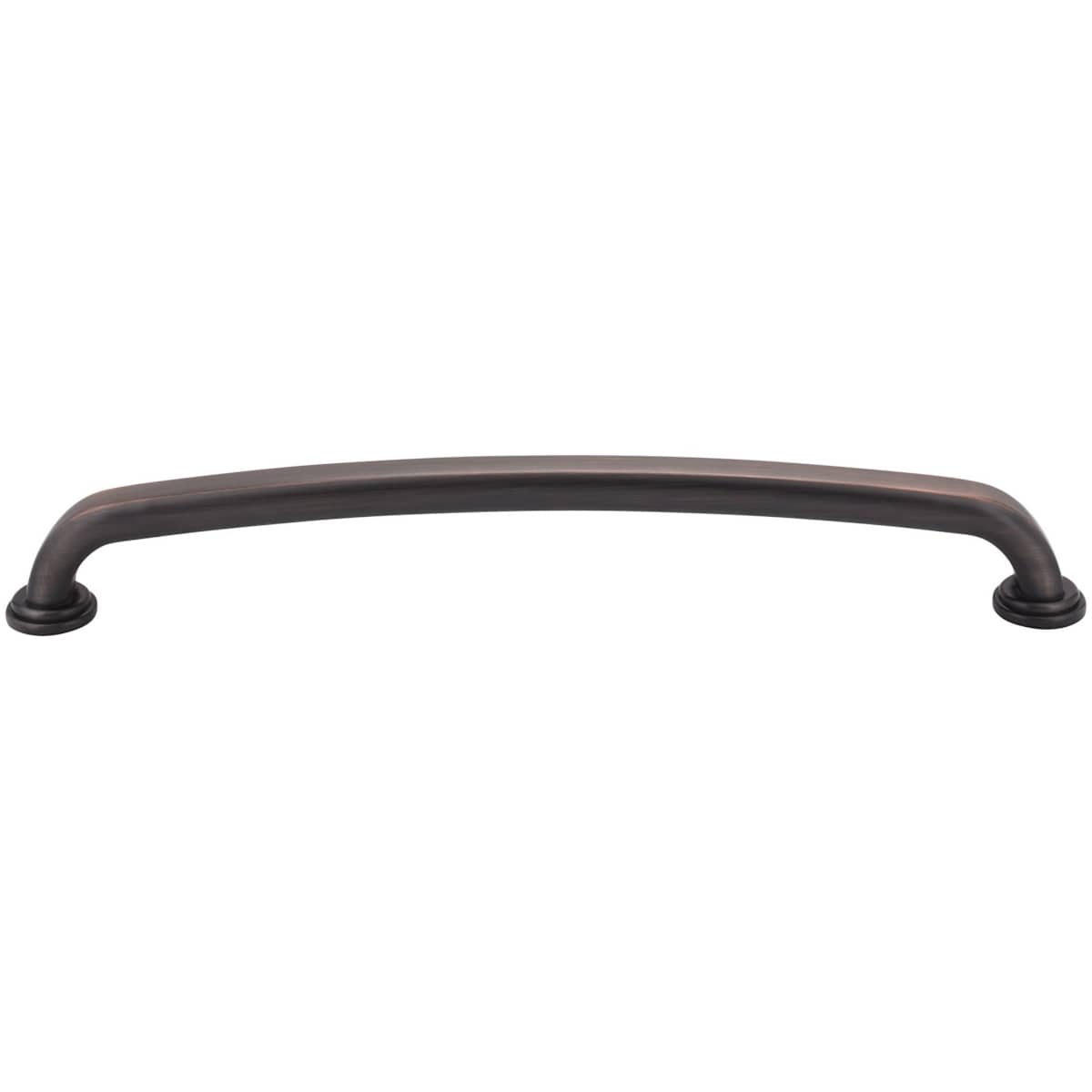 Jeffrey Alexander - 527-12SIM - Bremen 1 - 12" Center to Center Bold Modern Industrial Appliance Pull / Handle with Squared Edges in Distressed Antique Silver