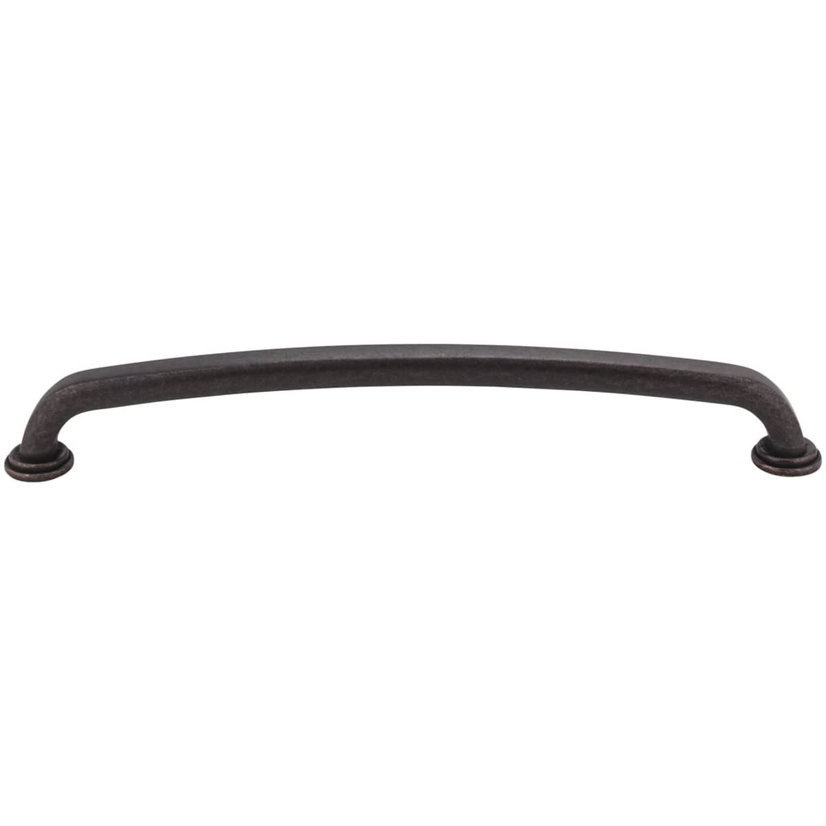 Jeffrey Alexander - 527-12SIM - Bremen 1 - 12" Center to Center Bold Modern Industrial Appliance Pull / Handle with Squared Edges in Distressed Antique Silver