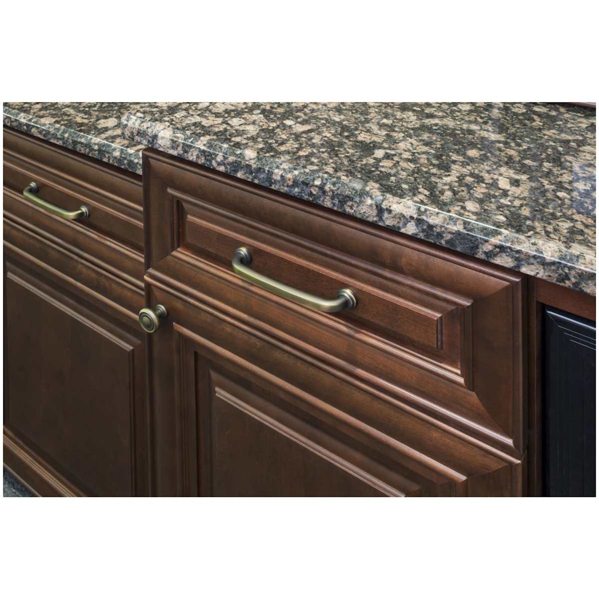 Jeffrey Alexander - 527-128BNBDL - Bremen 1 - 5-1/16" (128mm) Center to Center Modern Industrial Angled Pipe Style Cabinet Handle / Drawer Pull in Brushed Pewter