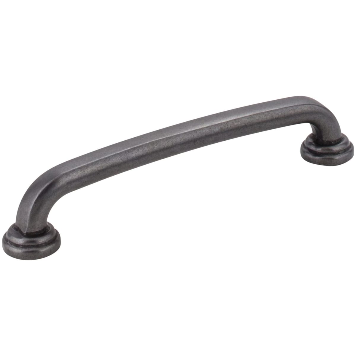 Jeffrey Alexander - 527-128DACM - Bremen 1 - 5-1/16" (128mm) Center to Center Modern Industrial Angled Pipe Style Cabinet Handle / Drawer Pull in Gun Metal