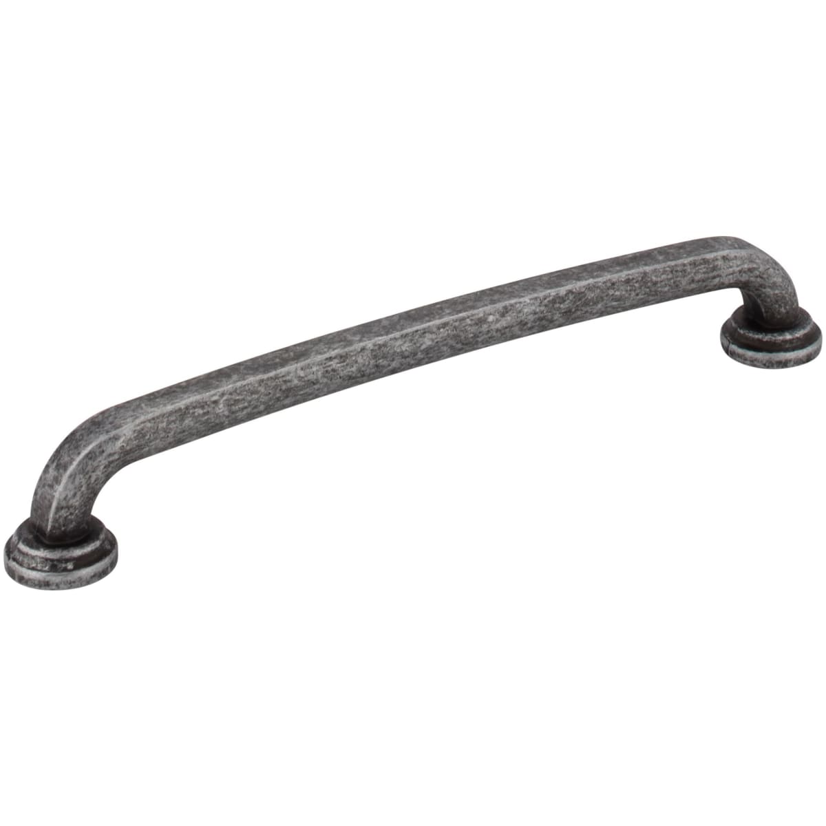 Jeffrey Alexander - 527-160SIM - Bremen 1 - 6-5/16" Center to Center Bold Curved Cabinet Handle / Drawer Pull with Squared Edges in Distressed Antique Silver