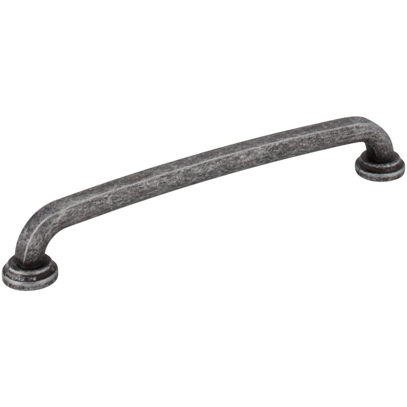 Jeffrey Alexander - 527-160SIM - Bremen 1 - 6-5/16" Center to Center Bold Curved Cabinet Handle / Drawer Pull with Squared Edges in Distressed Antique Silver