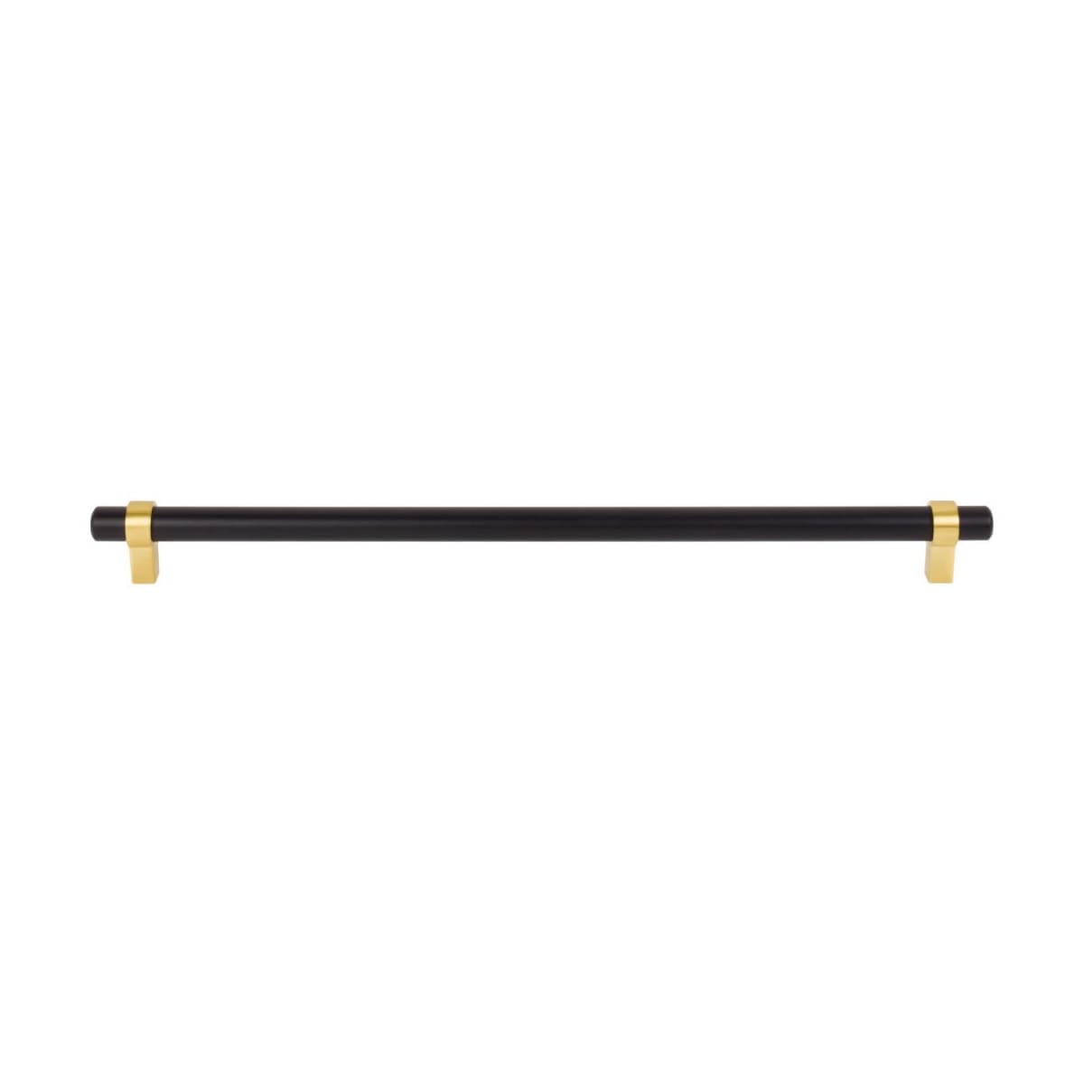 Jeffrey Alexander - 5319BG - Key Grande 12-9/16" (319 mm) Center to Center Modern Industrial Pipe Style Bar Cabinet Handle / Drawer Pull in Brushed Gold