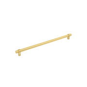 Jeffrey Alexander - 5319BG - Key Grande 12-9/16" (319 mm) Center to Center Modern Industrial Pipe Style Bar Cabinet Handle / Drawer Pull in Brushed Gold